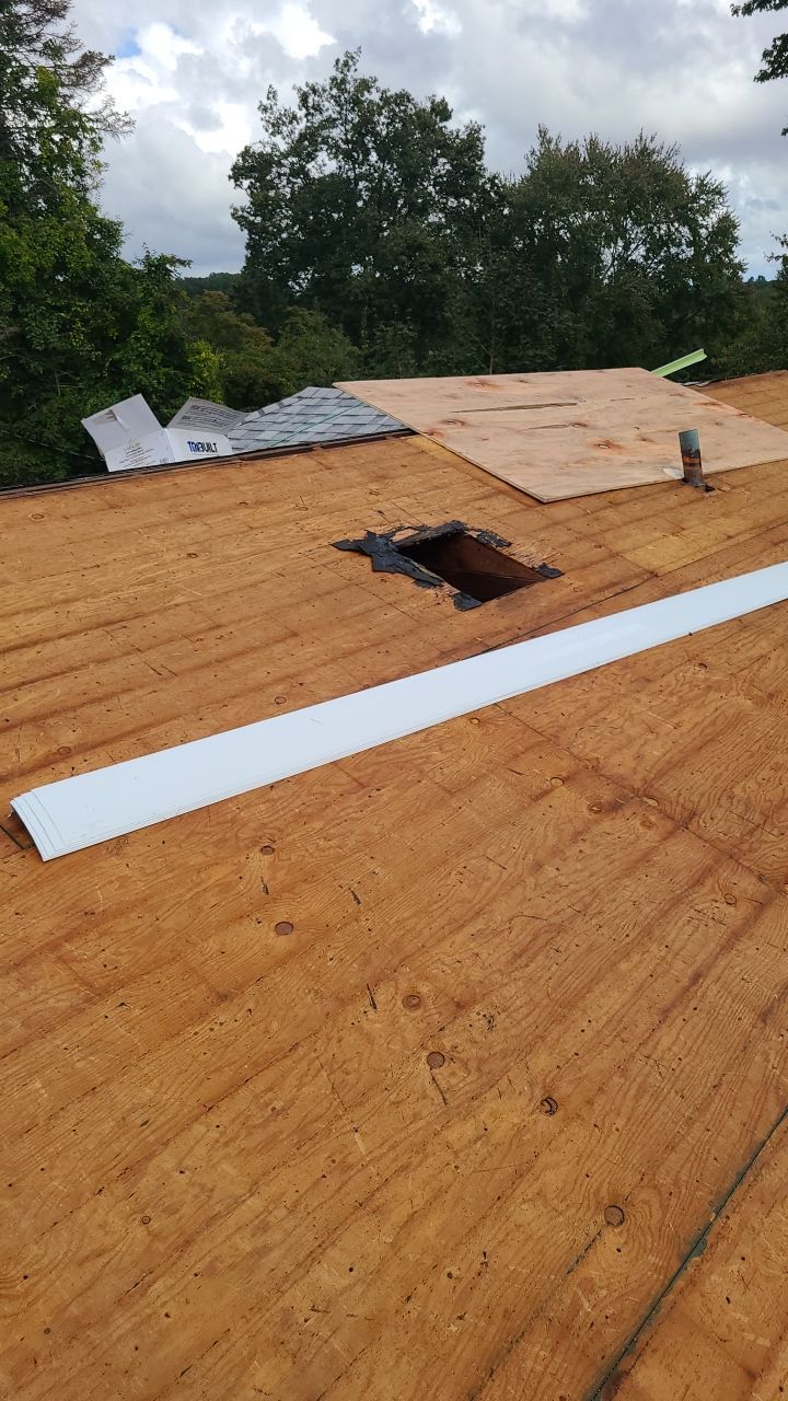 Residential Roofing Installation using Owens Corning Duration Slatestone Gray by A Plus Exterior