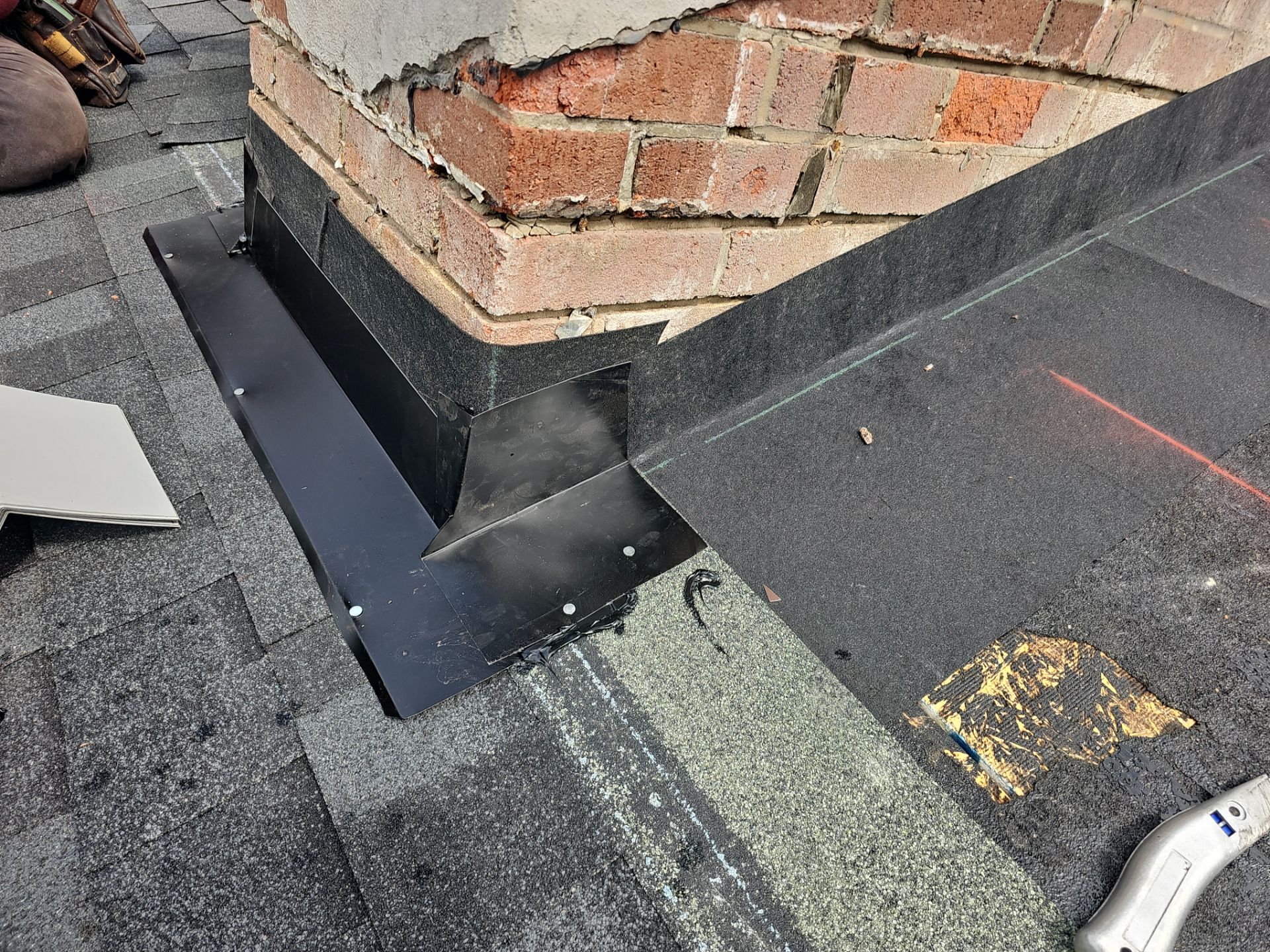 Roof Repair - Chimney Flashing by Winchester Roofing