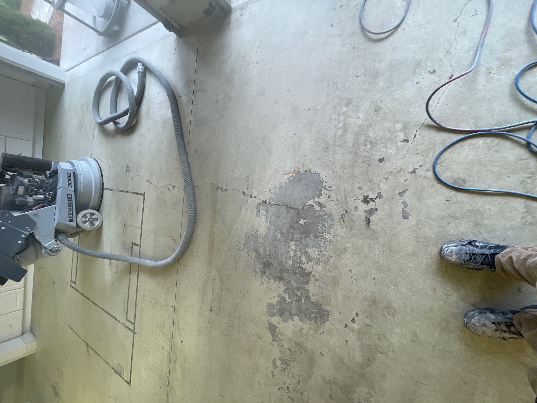 Garage Transformation using Driftwood Colorway by Croc Coatings, LLC