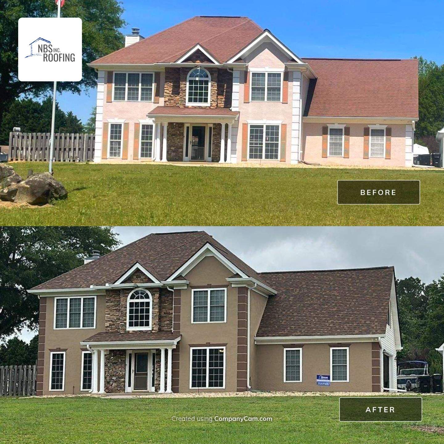 Total Transformation! Owens Corning Duration AR Color Desert Rose by NBS Roofing, Inc.