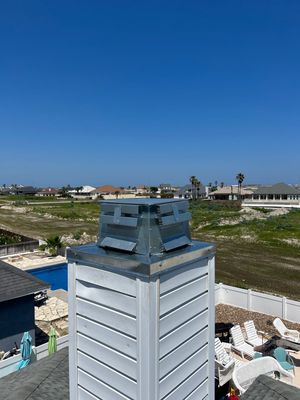 Chimney Cap & Chase Replacement using Galvanized Chimney Cap & Chase