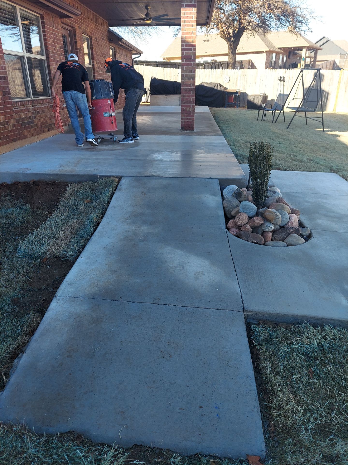 Patio Installation with Chestnut by Copperhead Coatings