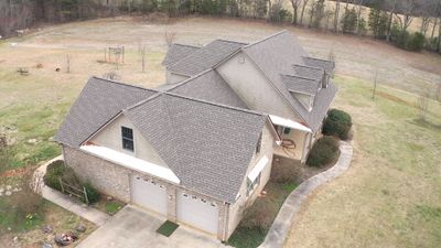GAF Weathered Wood and Custom Copper