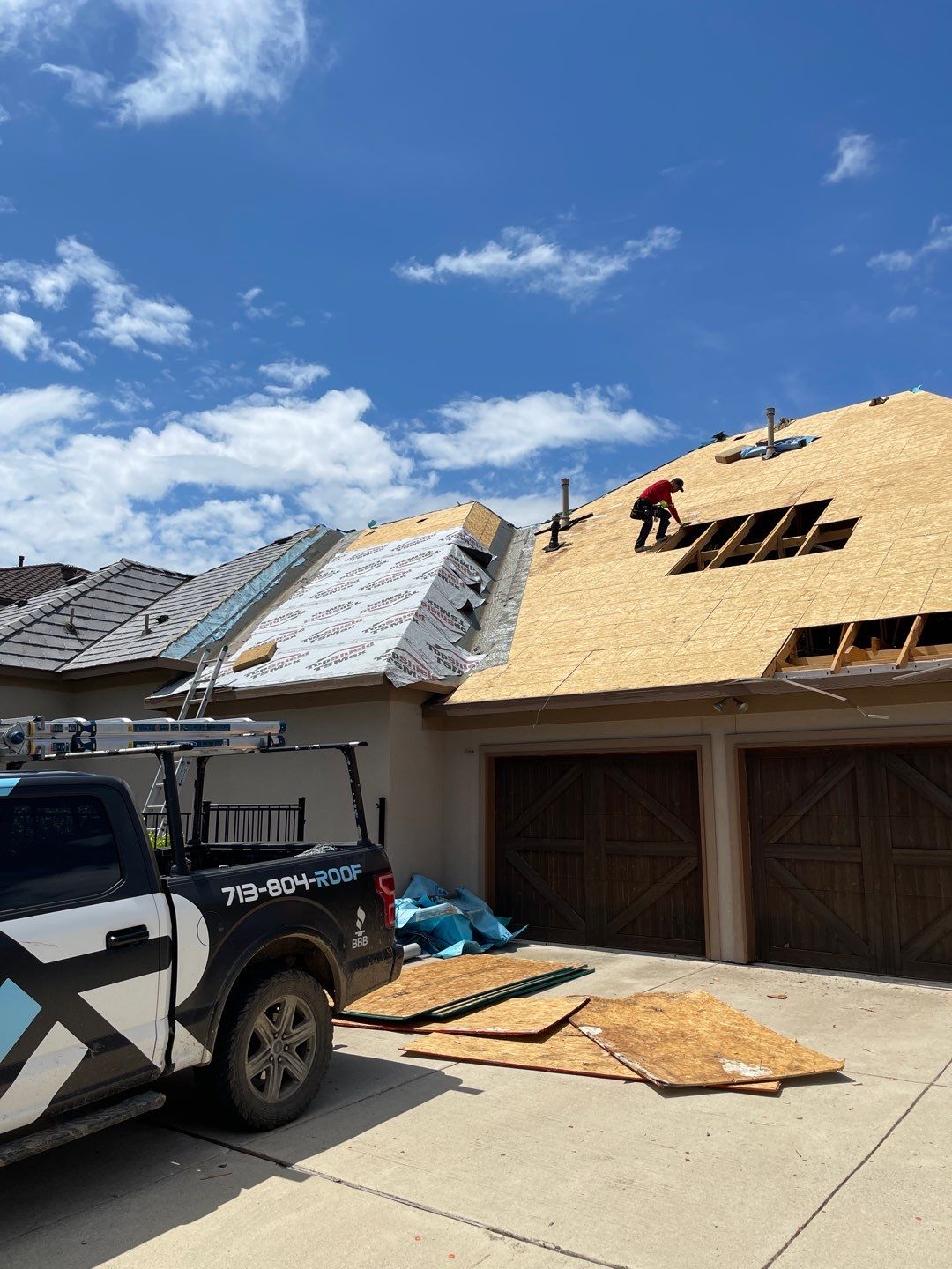 Roof Replacement using Davinci Bell Slate Shingles by Elite Roofing LLC