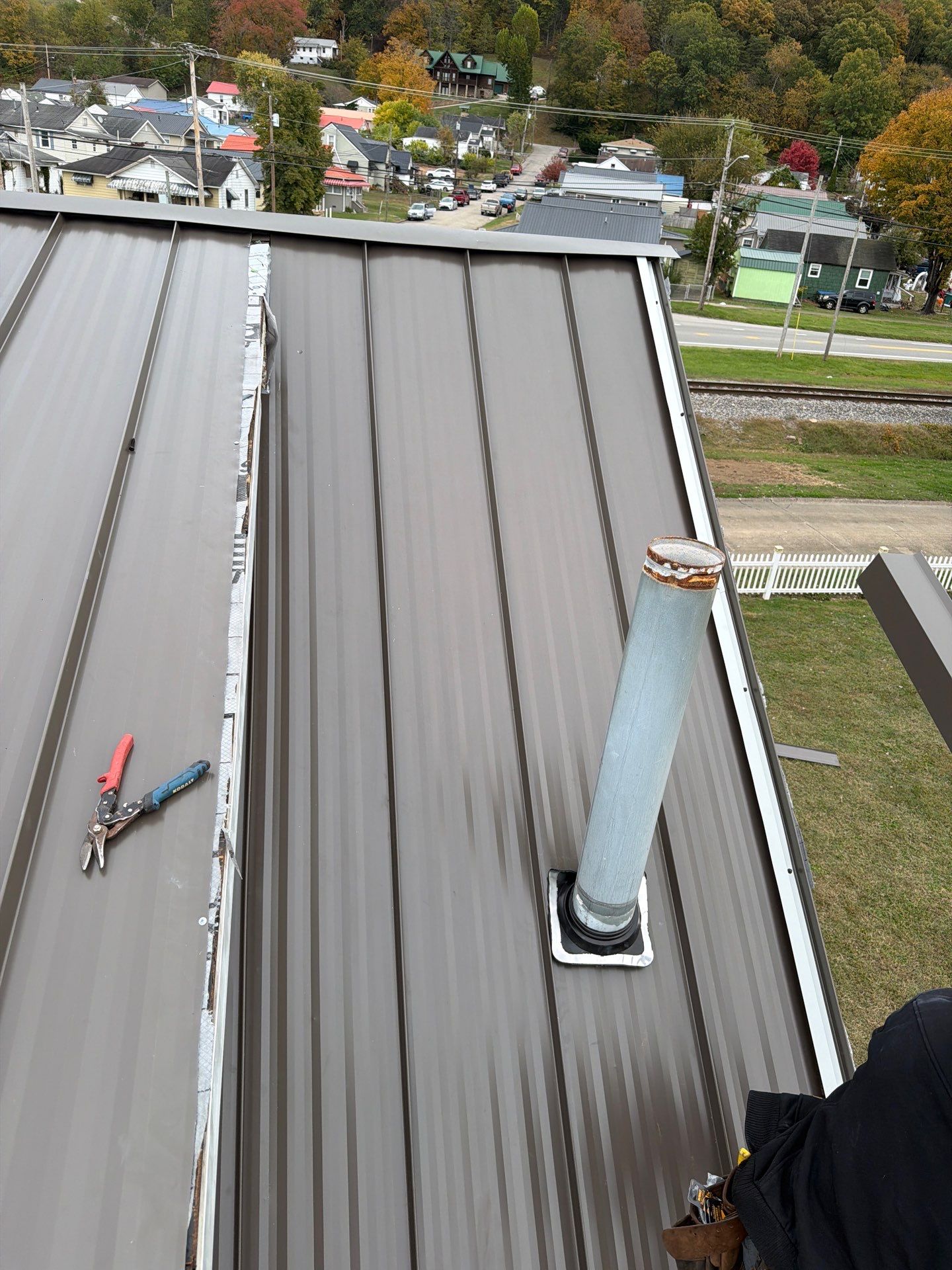Residential Roofing Installation using Standing Seam Metal - 4766 by Rainstoppers Roofing
