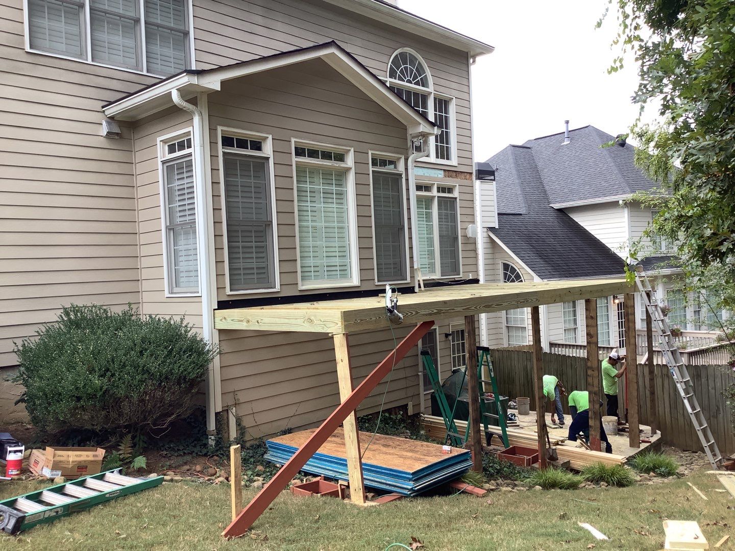 Smyrna Composite Deck and Covered Porch Renovation by Swift Home Renovations