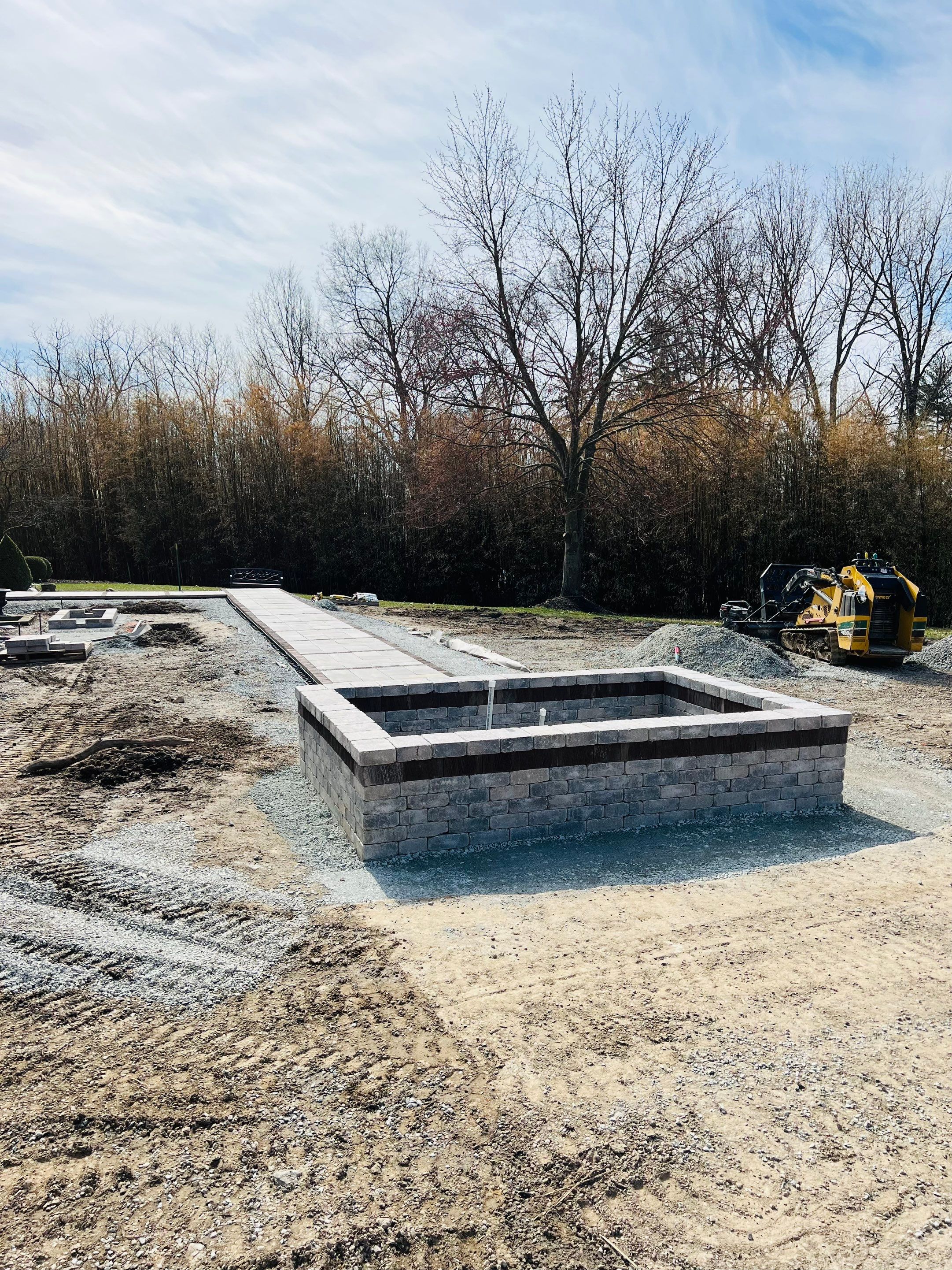 Hardscape Design & Install using Unilock Products by Reisenberg’s Lawn & Landscape, LLC