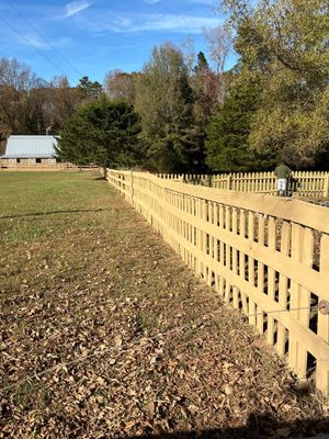 Fence Staining (Farm in Durham NC)