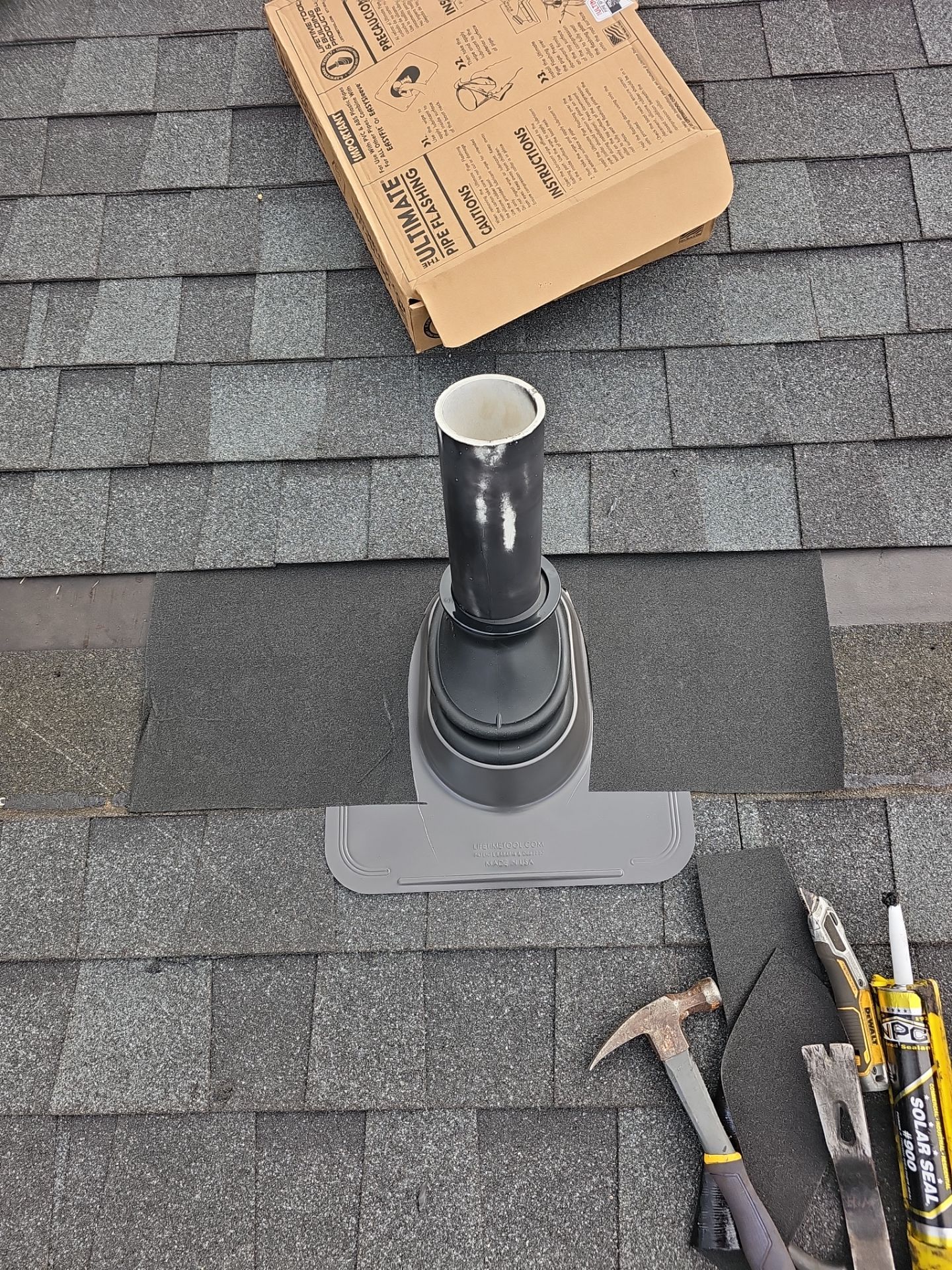 Roof Repair - Vent Flashing Replacement by Winchester Roofing