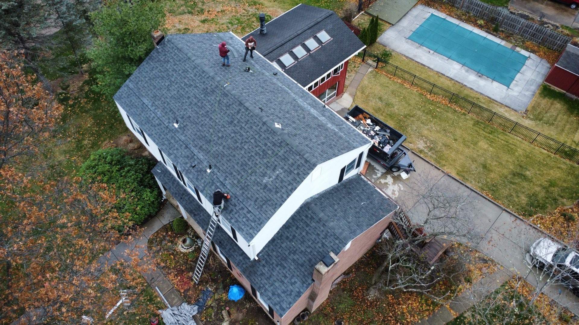 Partial Shingle Roof Replacement – Wexford, PA (Owens Corning Williamsburg Gray) by MAT Roofing