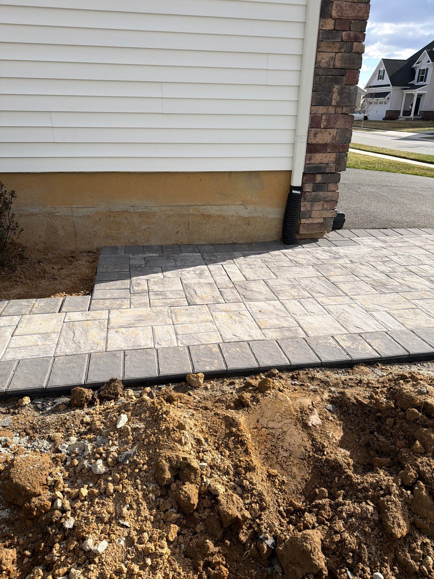 Custom Belgard Paver Patio Design & Installation in Delaware by Studio G Indoor Spaces & Outdoor Living
