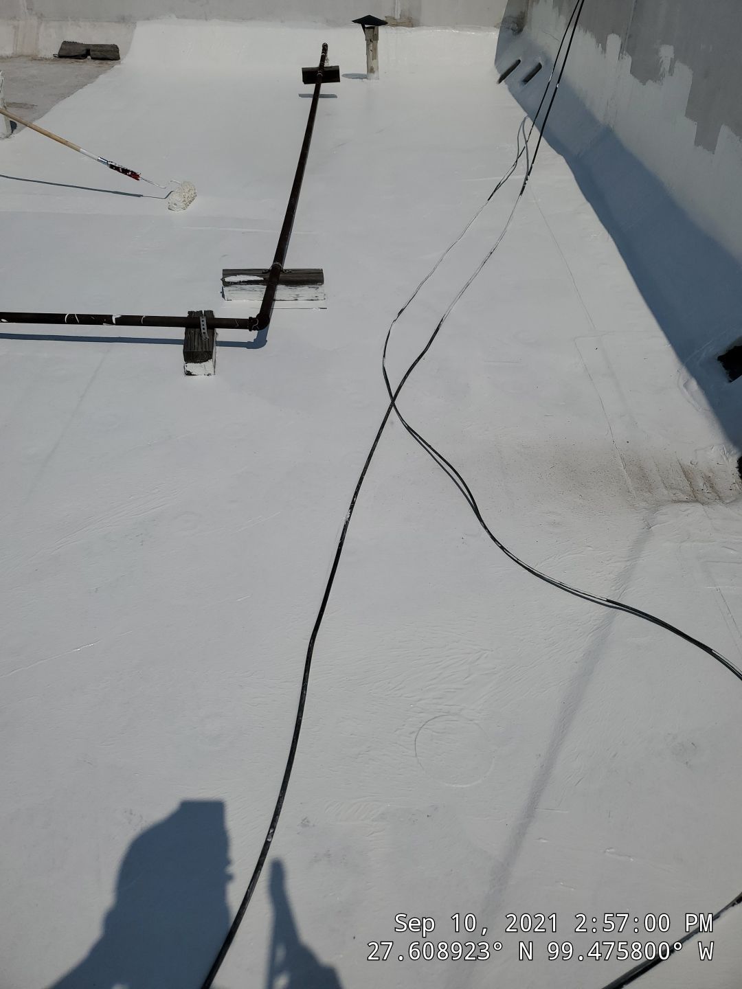 Commercial Roofing Repair using Silicon Roof Coating by JM Flores Roofing & Construction, Inc