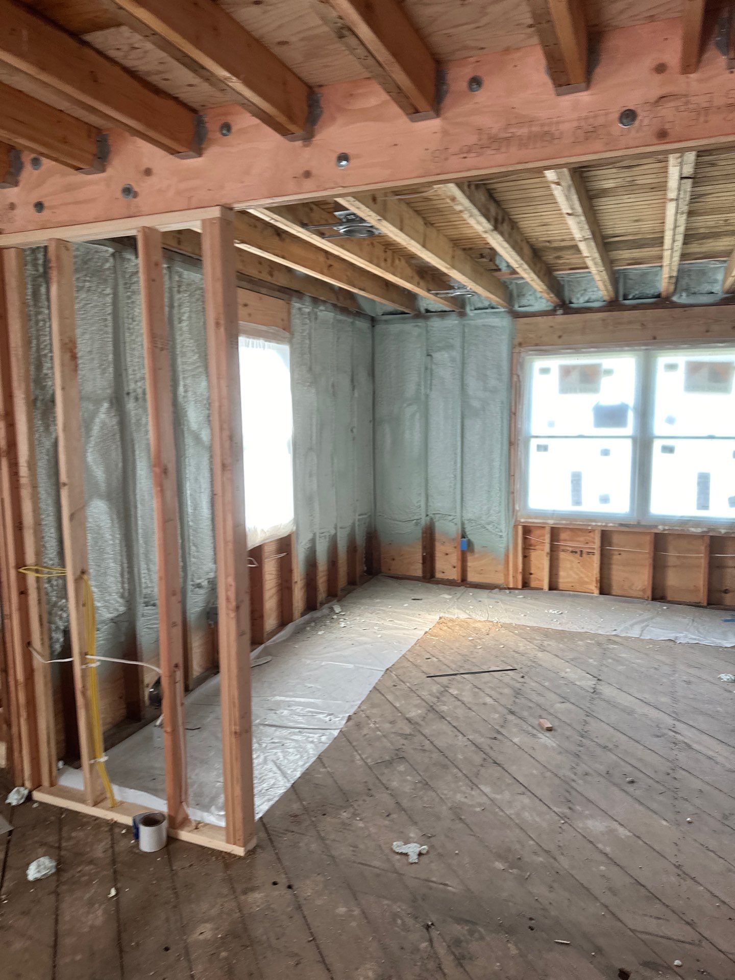 New Home Construction using Closed Cell Spray Foam by NYS Foam & Energy