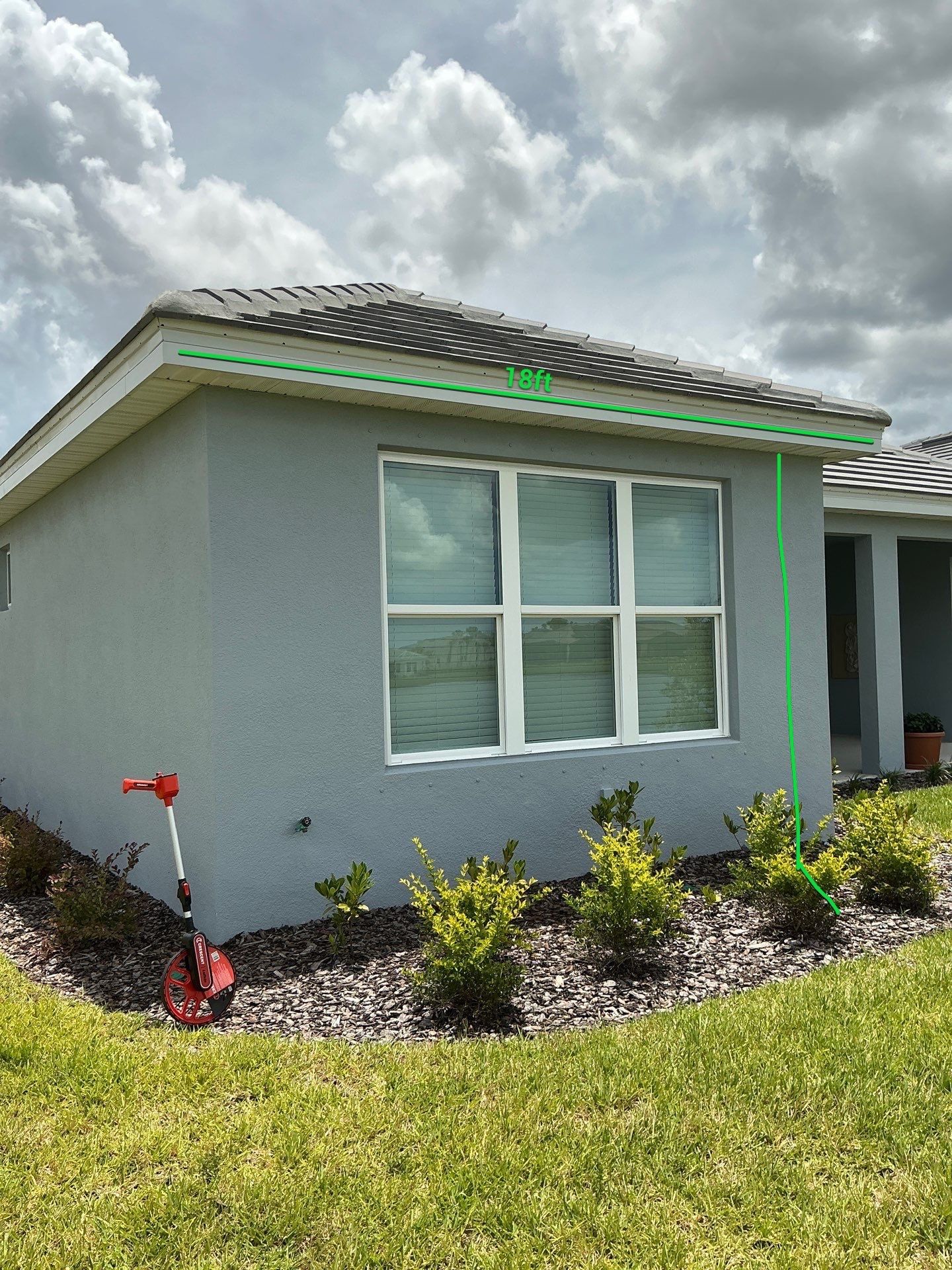 6-INCH White Gutter Installation in Palmetto FL by Gutter Professors
