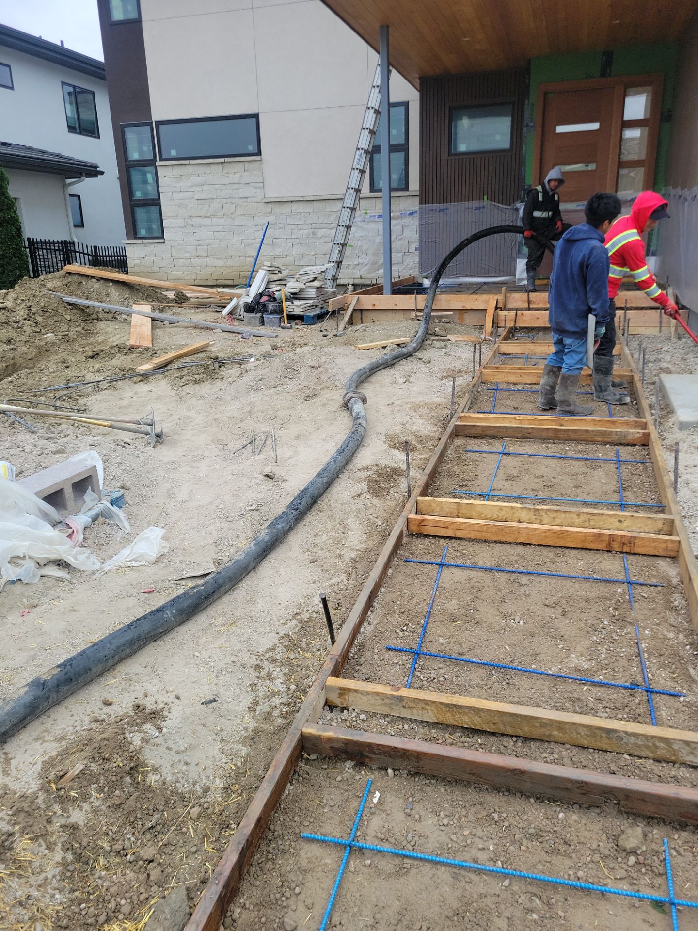 Stamped Concrete Patio and Custom Walkway Installation in Berthoud, Colorado by Center Line Concrete