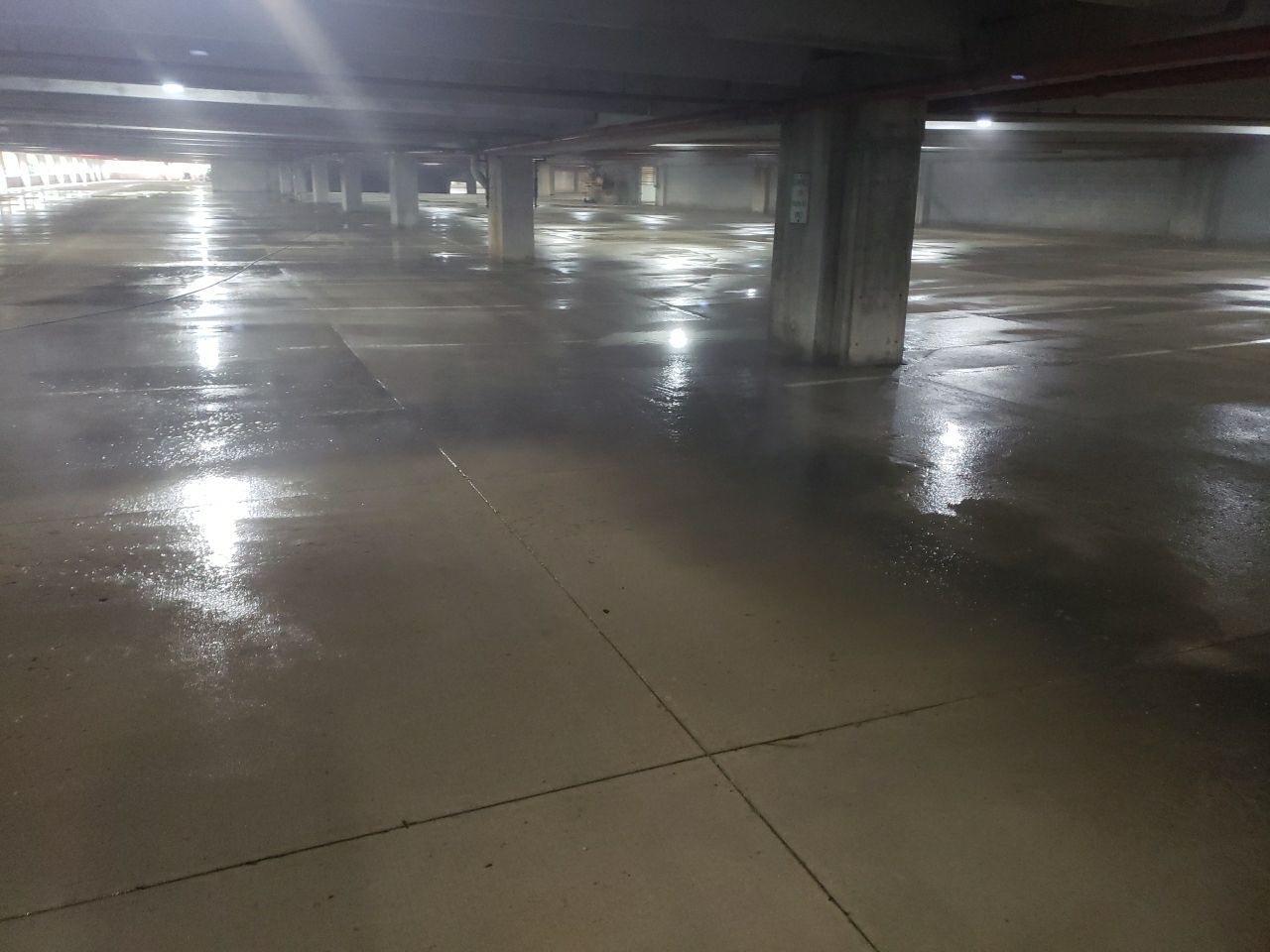 Downers Grove, Parking garage by Northern Power Washing LLC.