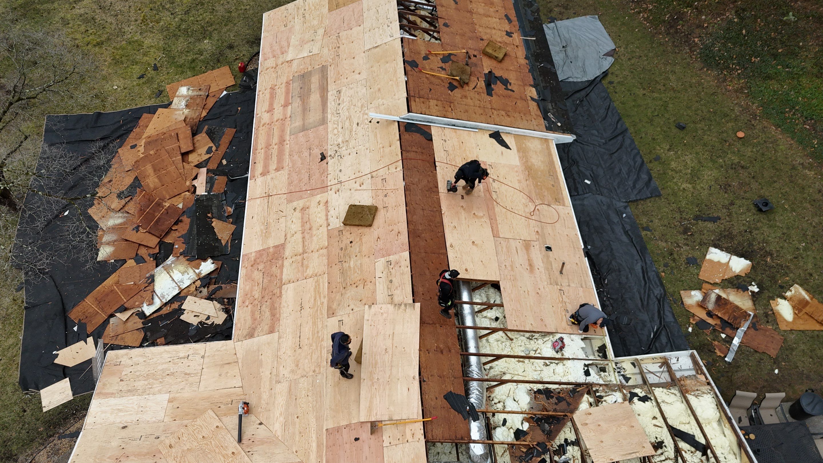.Full Roof Replacement, Plywood Decking & EPDM System in Peabody by Mighty Dog Roofing of Greater Middlesex County