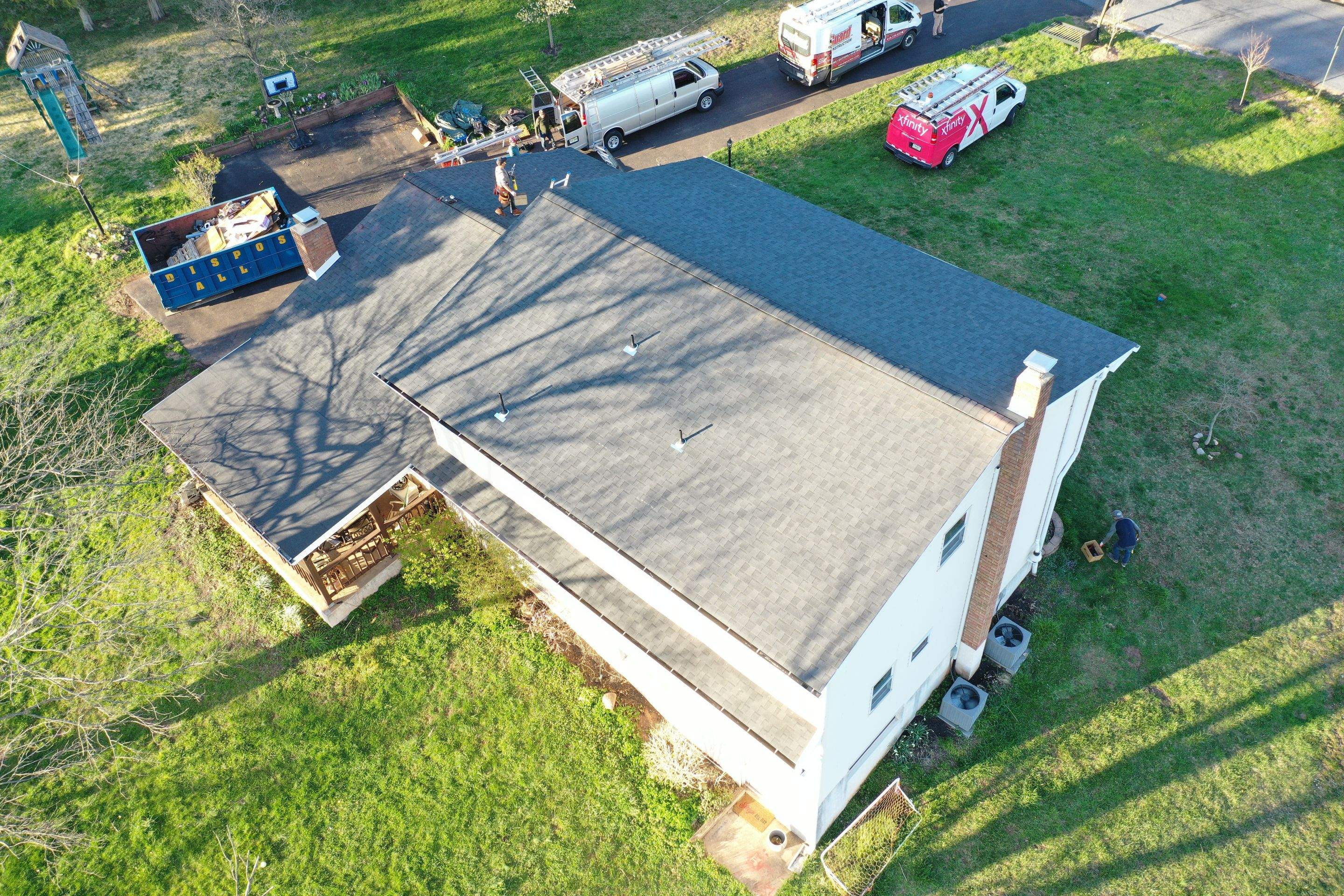 Roofing Installation using CertainTeed Landmark - Moire Black by Storm Guard of Ches-Mont PA