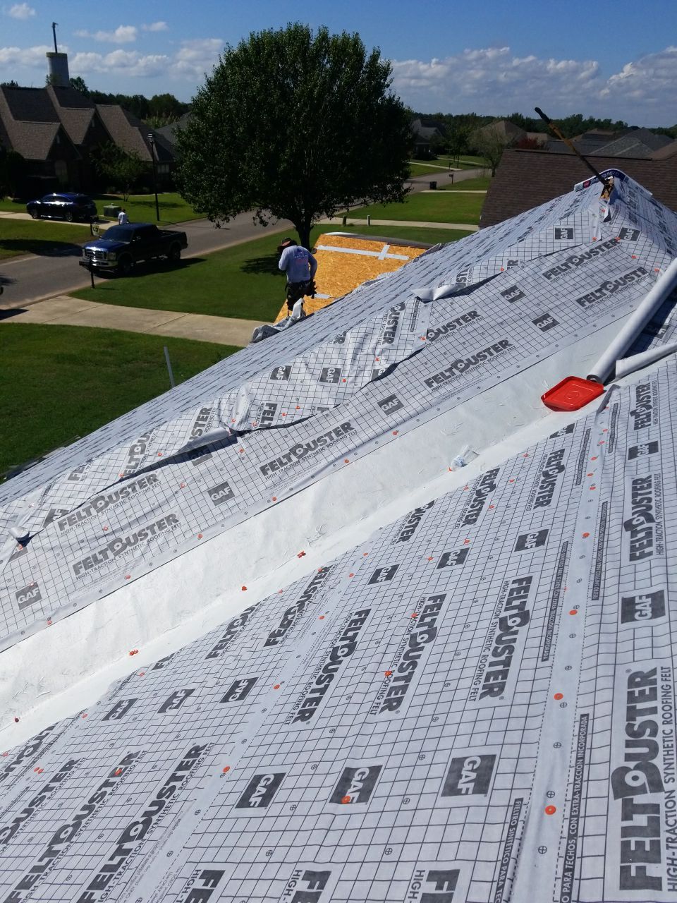 Residential Roofing Installation using Roof Replacement by American Roofing & Construction LLC