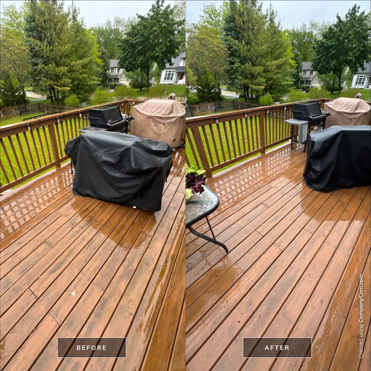 Project in Island Lake by Simmons Power & Soft Washing