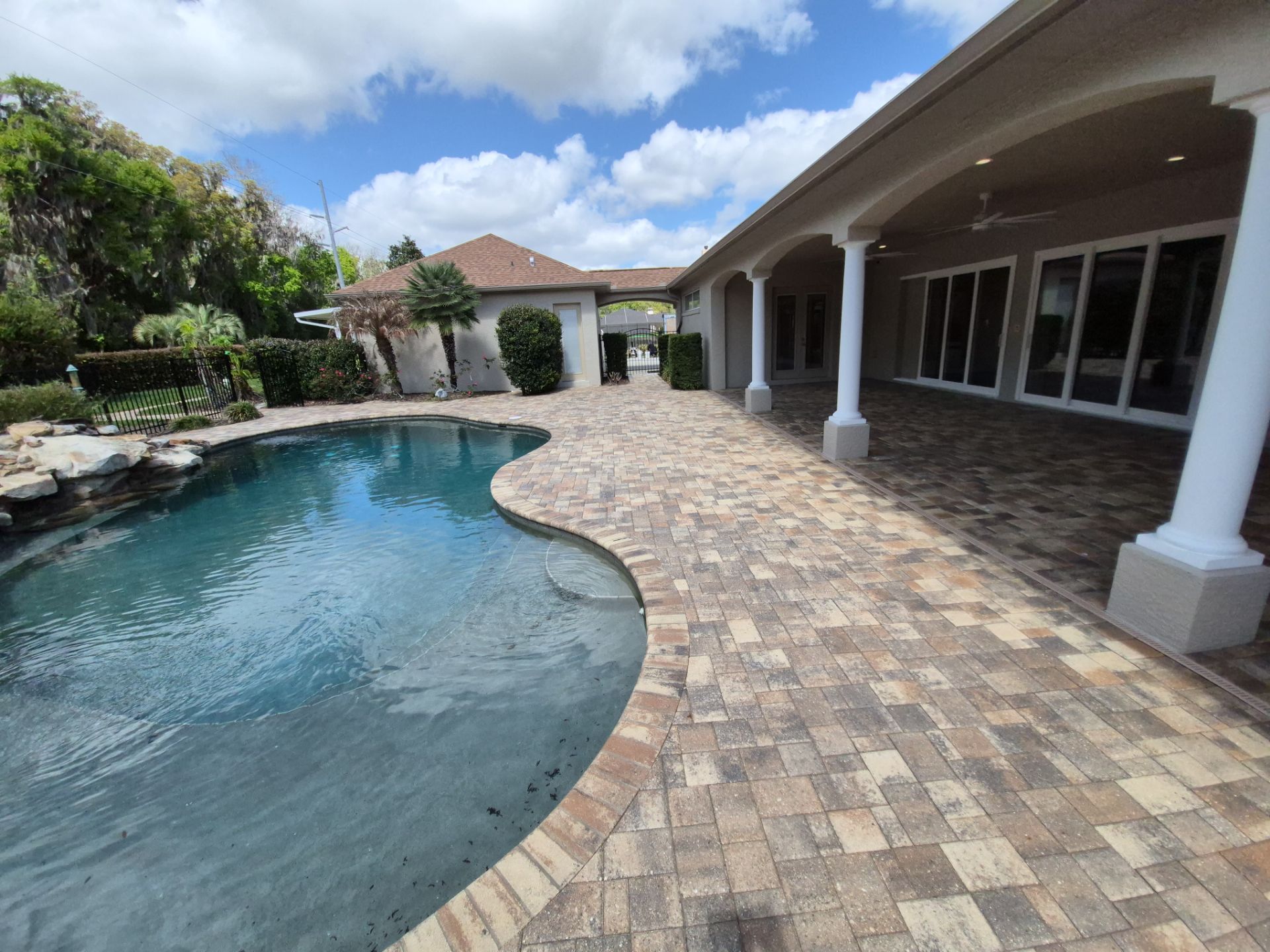 Brick Paver Sealing and Cleaning for Ocala Home and Pool Deck by Infinite Exteriors LLC