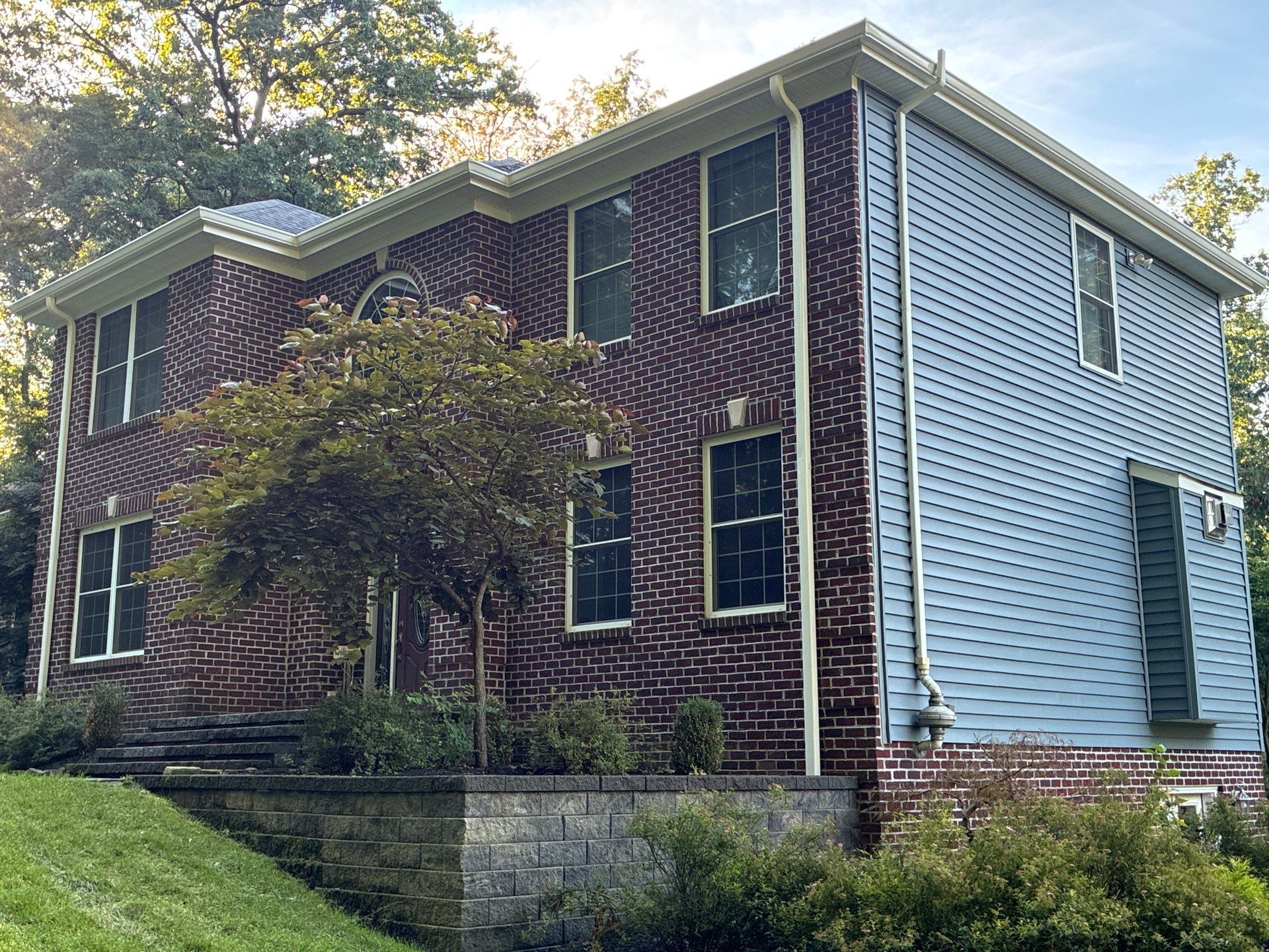 Full House Siding Renovation with English Wedgewood Vinyl in Gibsonia by Ideal Siding Pittsburgh