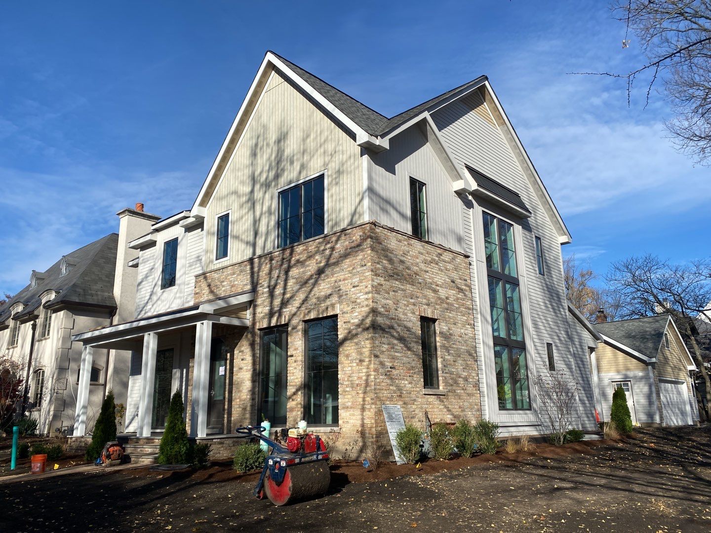 New Home Construction using Fiber Cement by Style Exteriors by Corley