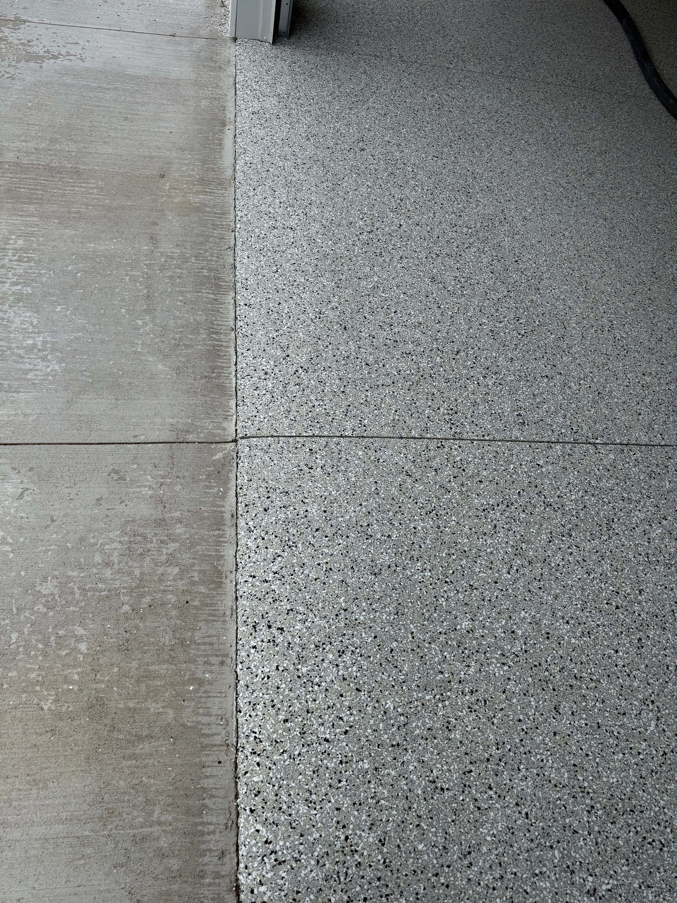Speckled Epoxy Concrete Coating for Edgerton Garage Floor by Select Painting, Coatings & Garage Cabinets