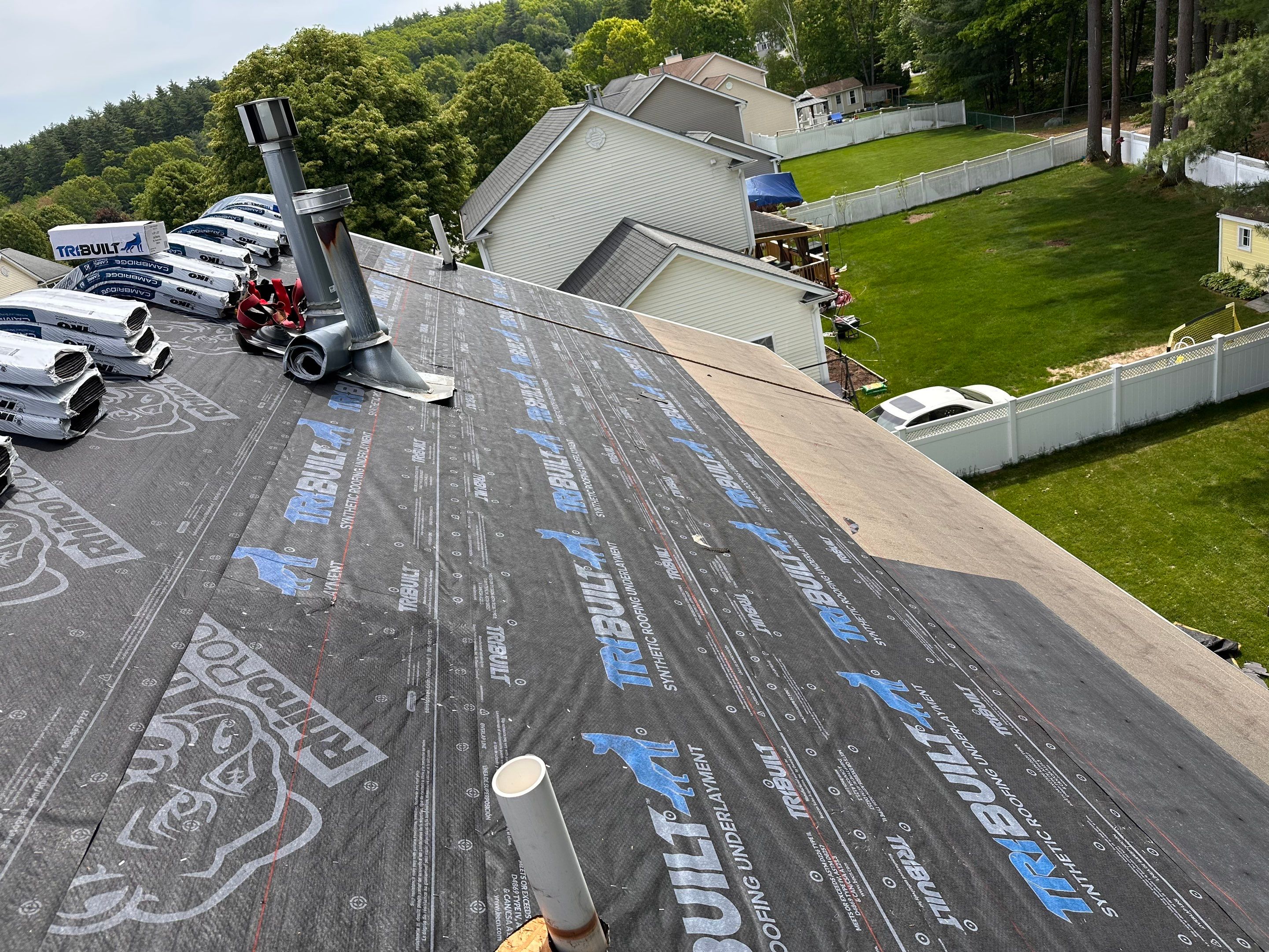 Architectural Asphalt Shingle Roof Installation for Manchester Colonial by Tall pine roofing