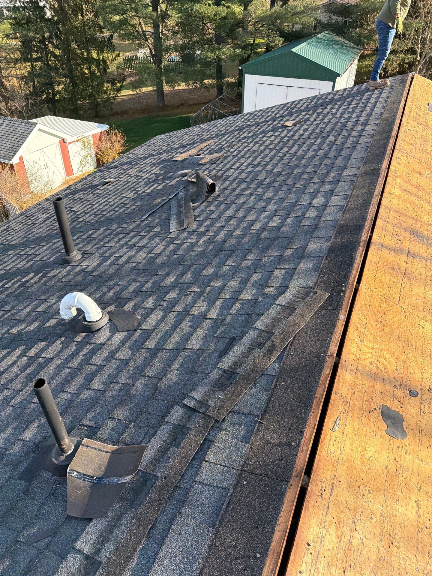 Residential Roofing Installation using GAF Timberline HDZ Pewter Gray by Rainstoppers Roofing
