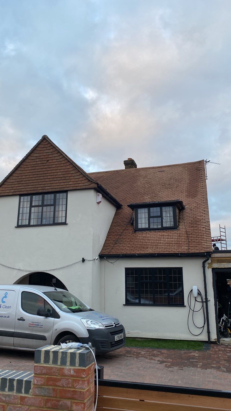 Roof Clean using Honda 15lpm Low Pressure Washing Machine by Ges Exterior Cleaning ltd
