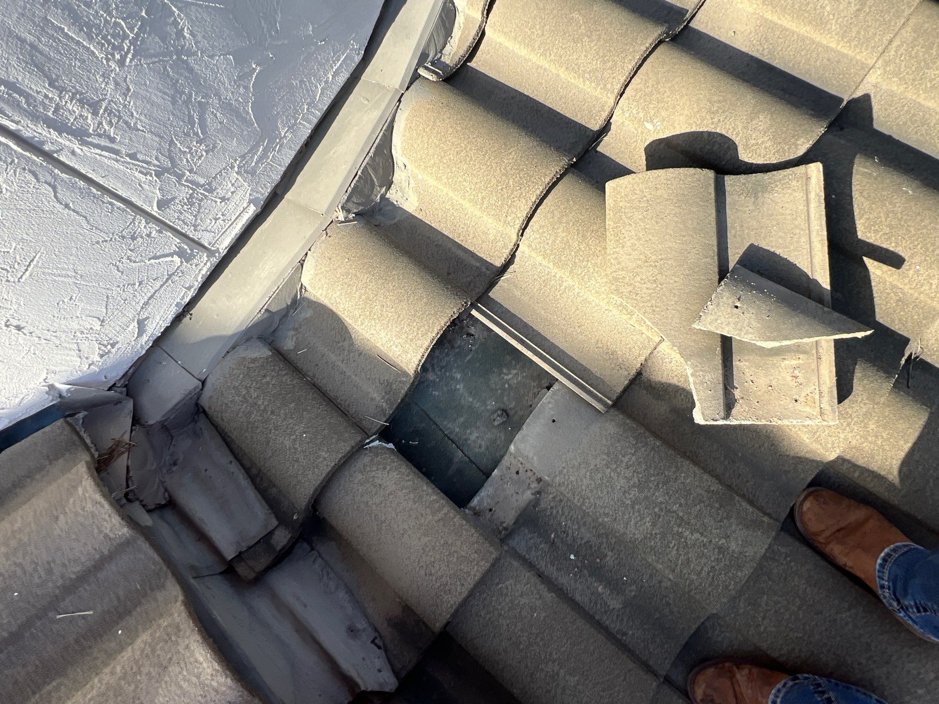 Residential Roofing Repair using tile by Roof Repair Company