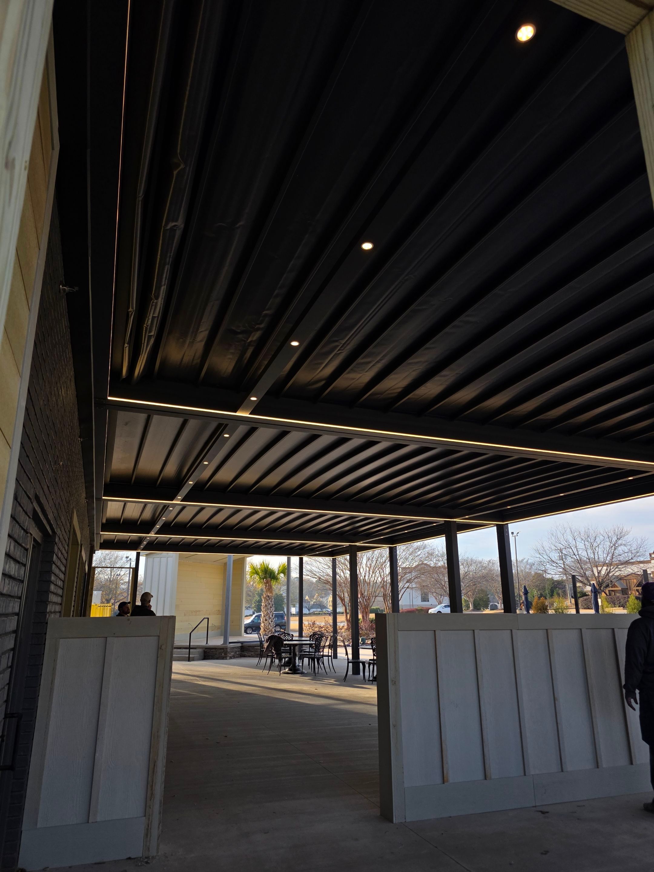 Restaurant project in process - Greenville, SC  by Southern Traditions Window Fashions