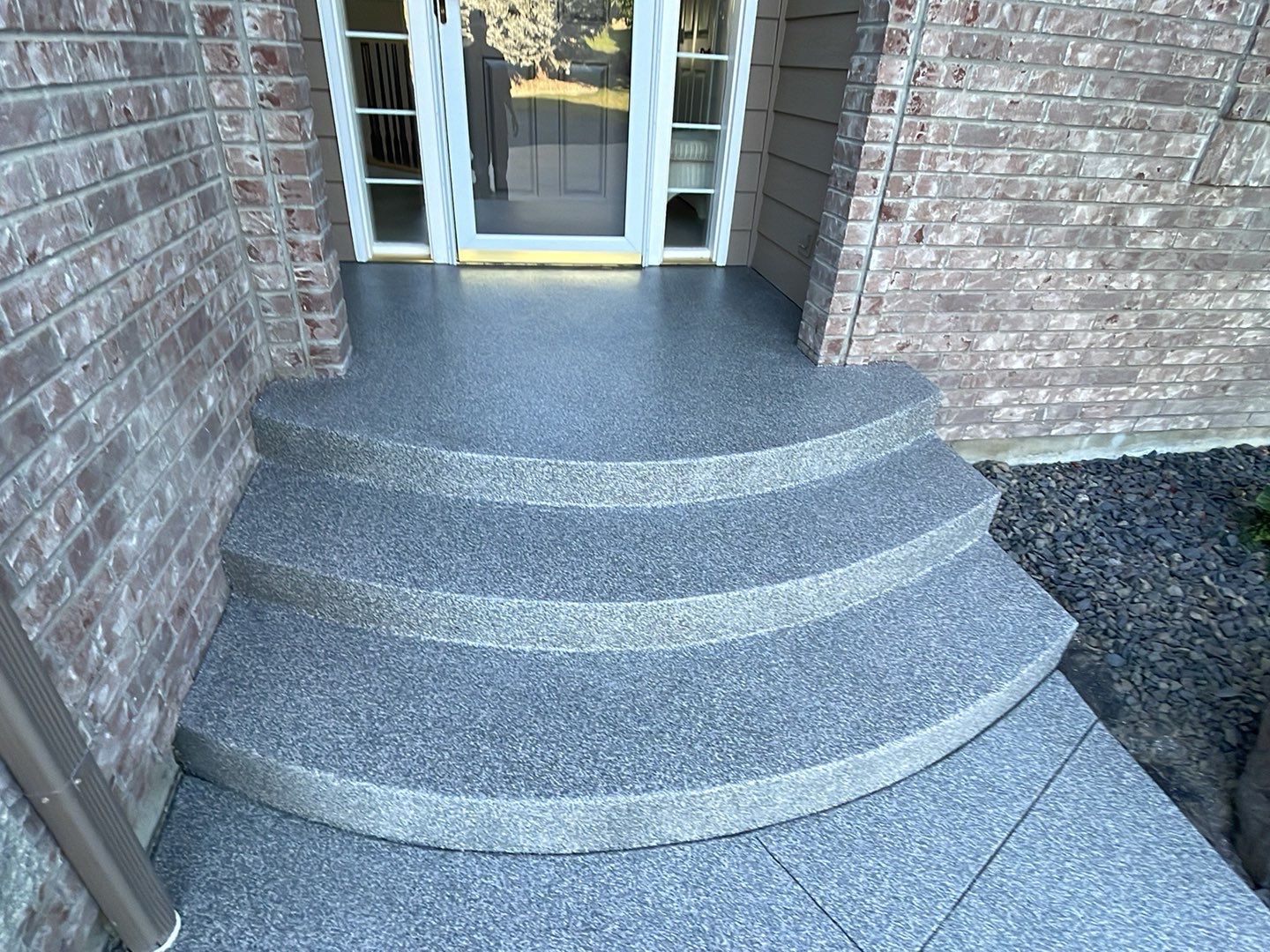 Driveway TransFLOORmation using Greystone 1/8" by Croc Coatings, LLC