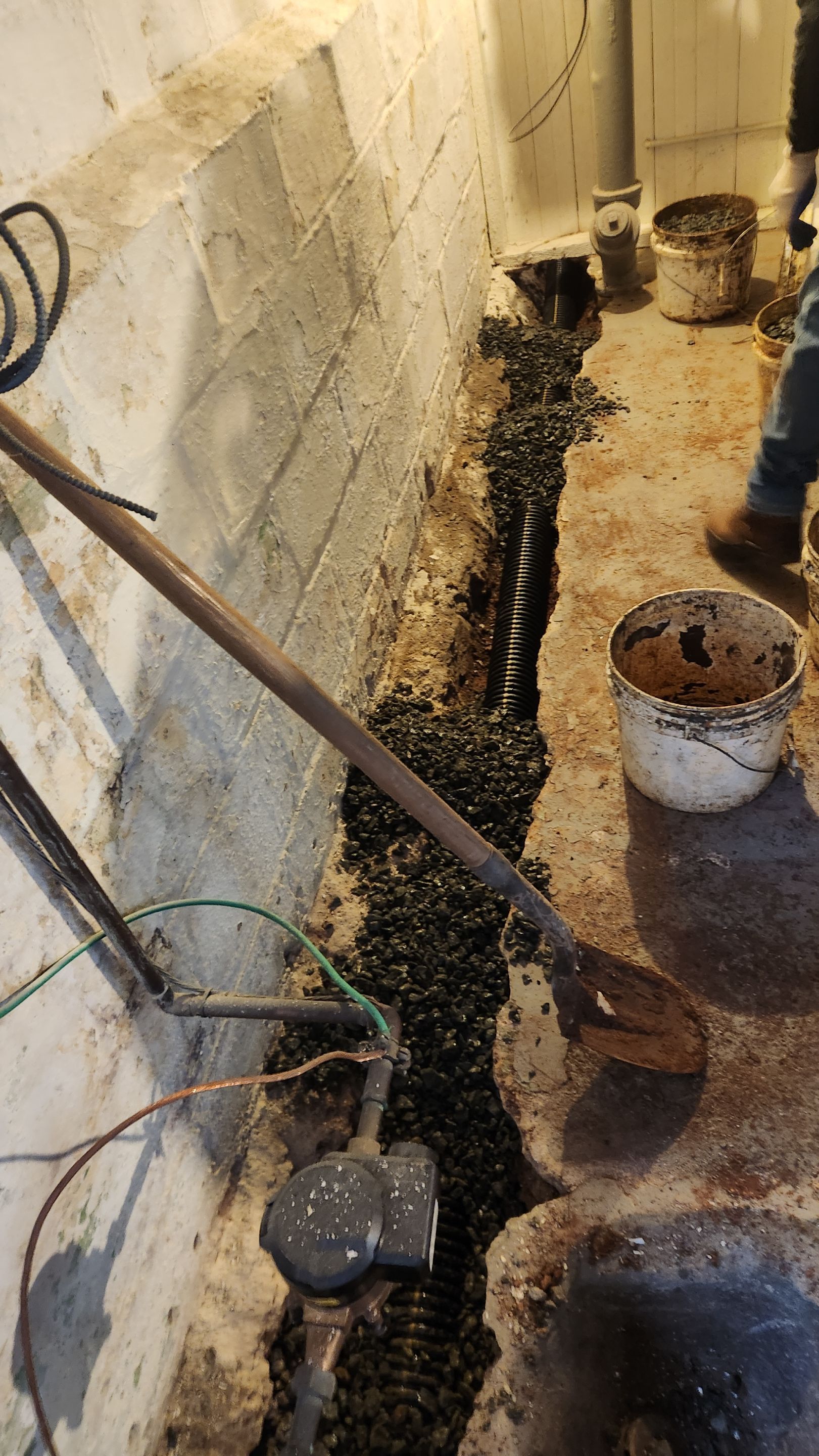 Interior French Drain South Orange, NJ by Pure Service Pro, LLC 