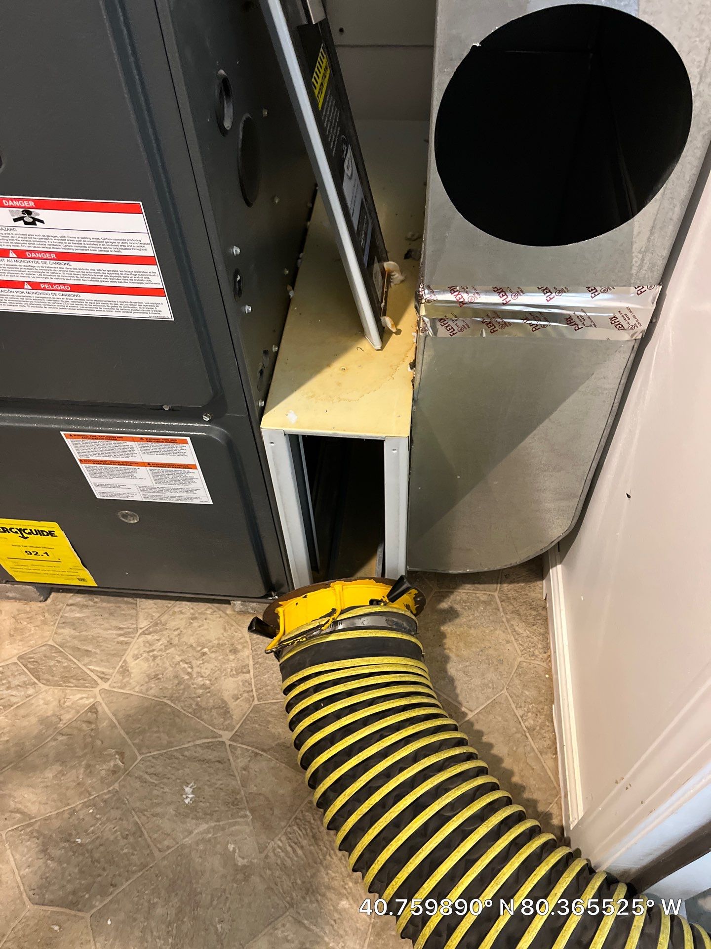 Air Duct Cleaning With a Vacuum Truck in Beaver Falls, PA. by Superior Air Duct Cleaning