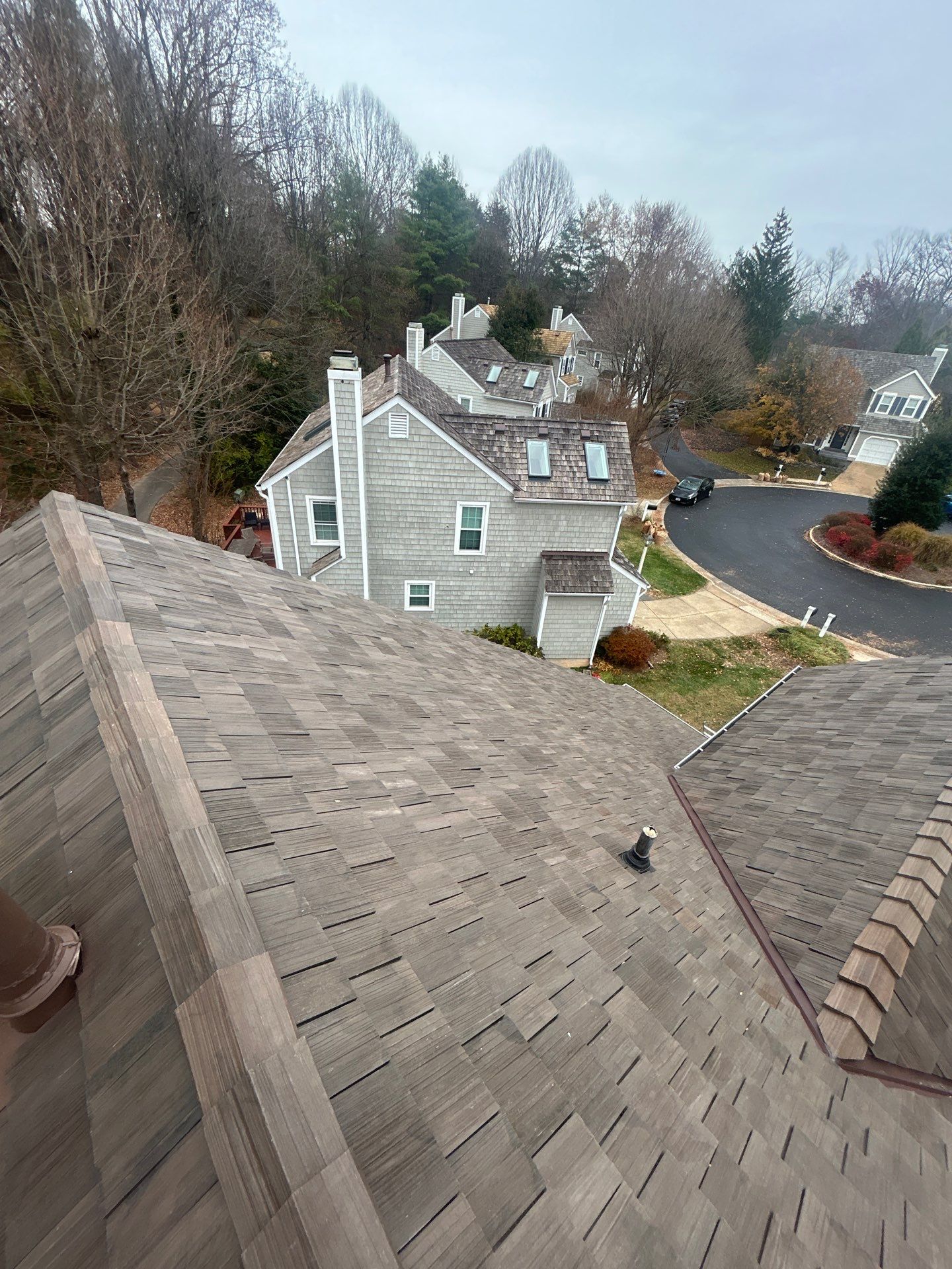 Reston :  Residential Roof Replacement with Brava Synthetic Cedar Shake Class C Natural  by RM Banning, Inc.