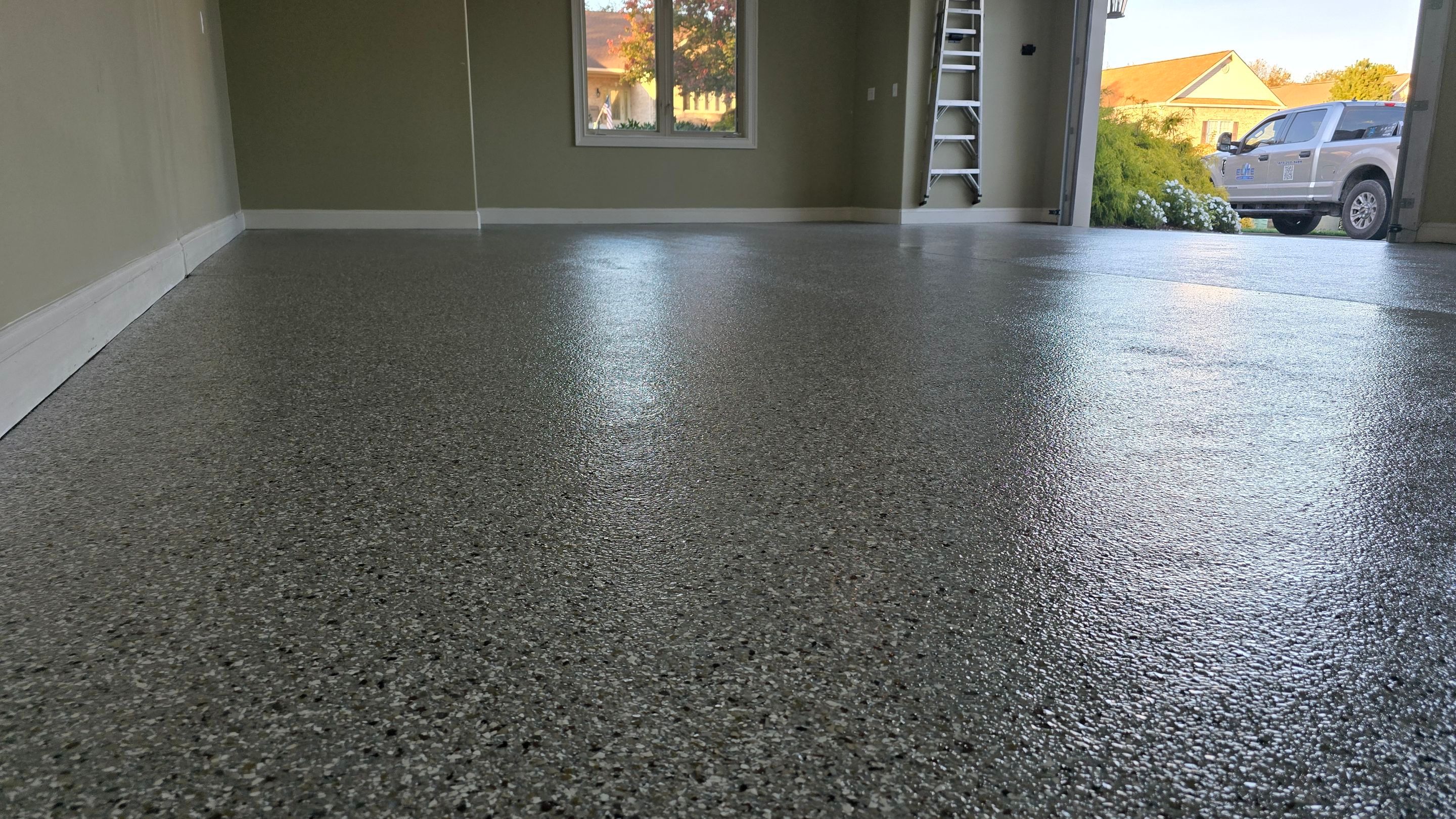 Garage using Creekbed by Elite Floor Solutions