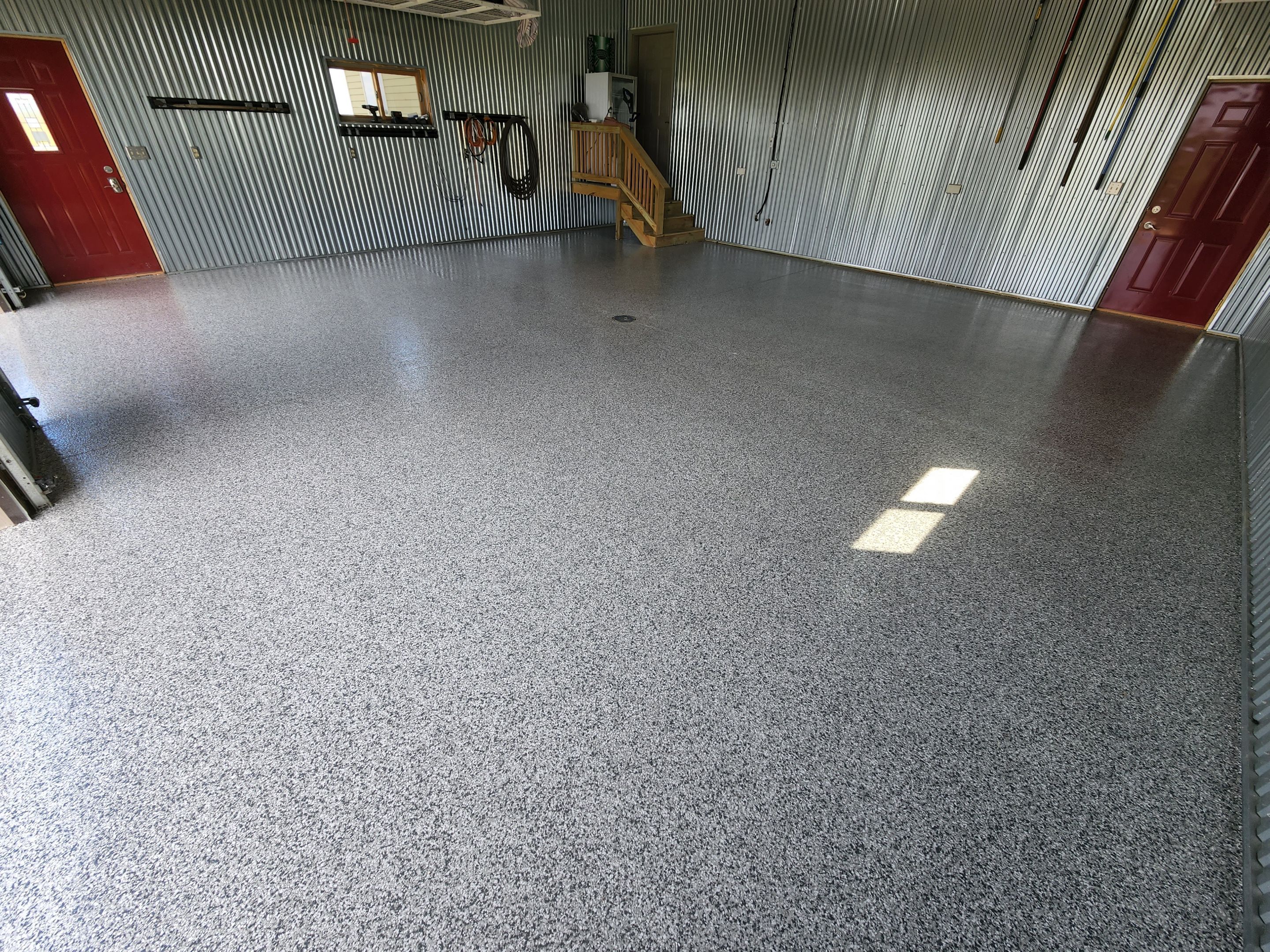 Garage using Slate Stone by Select Painting, Coatings & Garage Cabinets