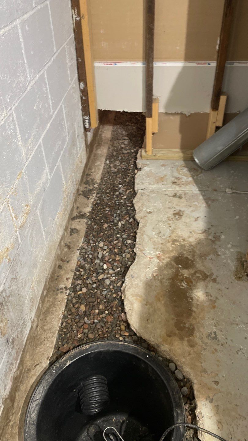 Drain Tile in Columbia Heights by Waterproofing Northeast