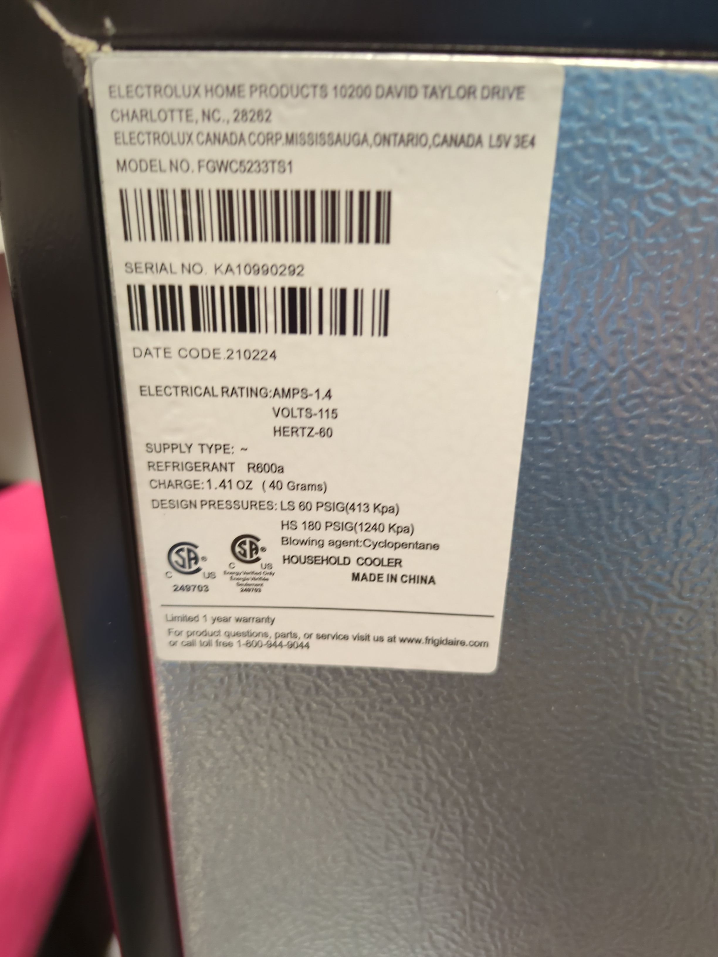 Frigidaire Wine Cooler Not Cooling by AMB-WORKS APPLIANCE REPAIR