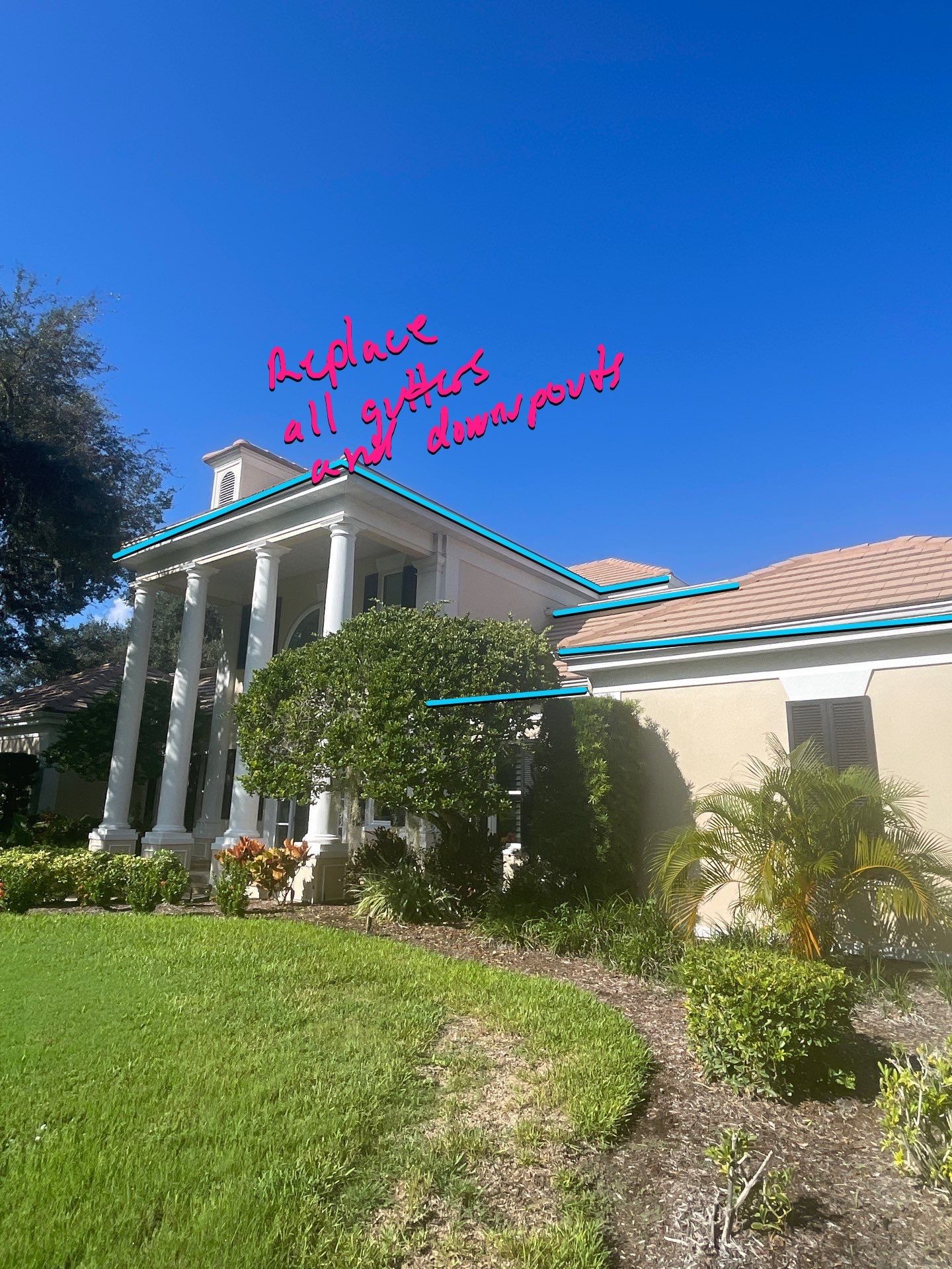 7-Inch Seamless Gutters for Large Roofs in Osprey FL by Gutter Professors