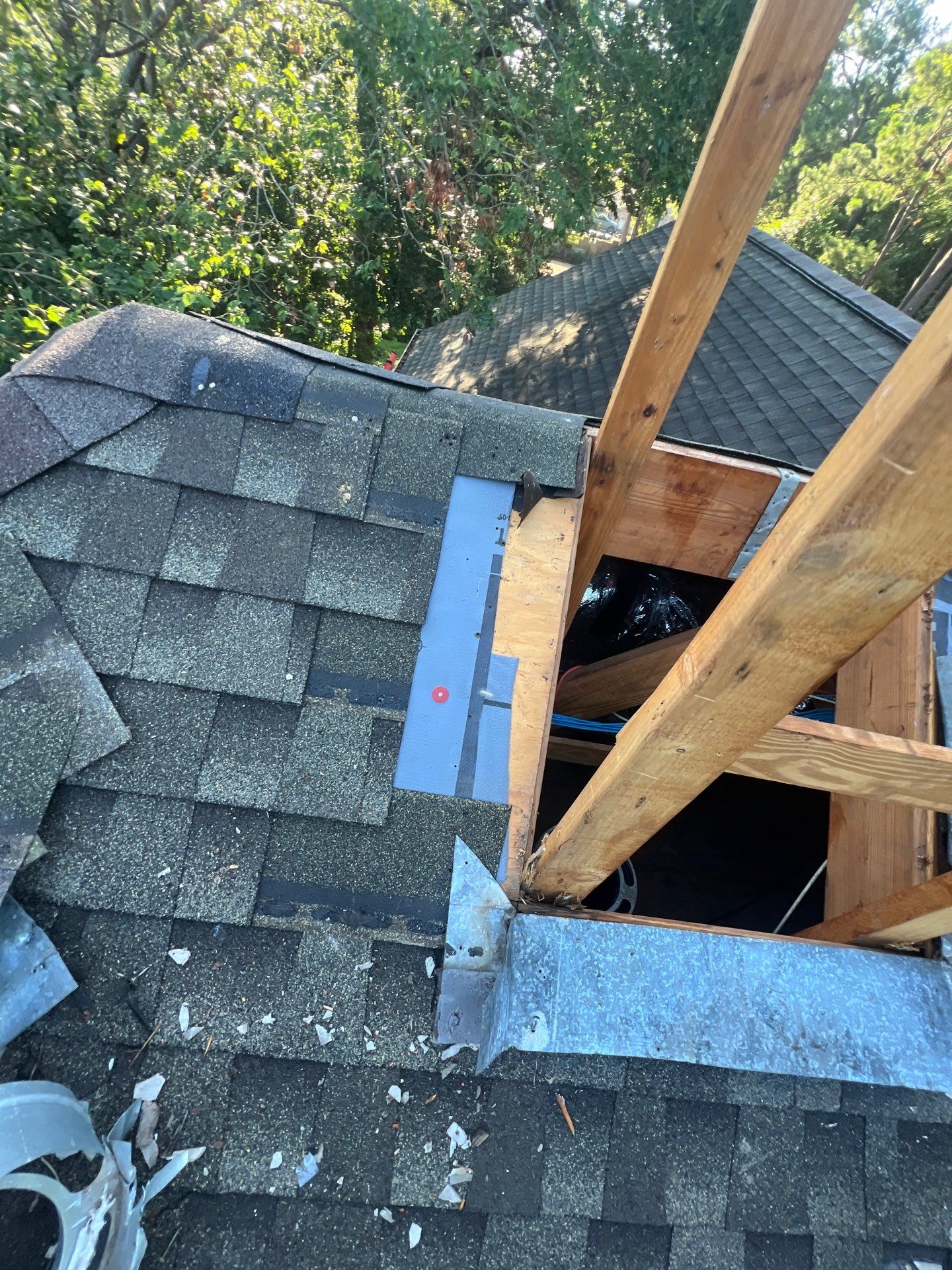 Hail Damage using Metal by Roof Repair Company
