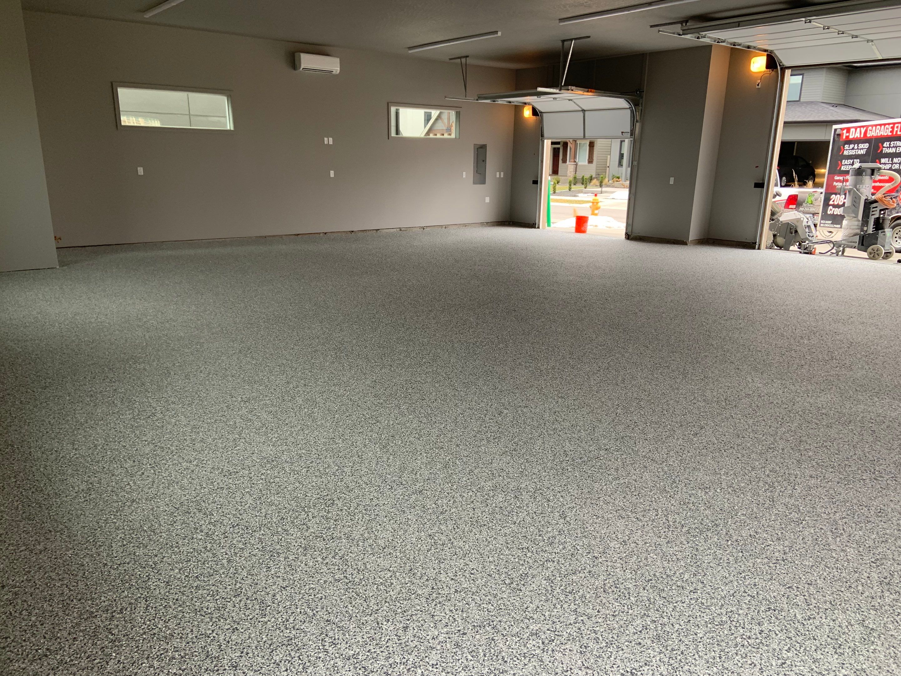 Shop Transformation using Slate Stone by Croc Coatings, LLC
