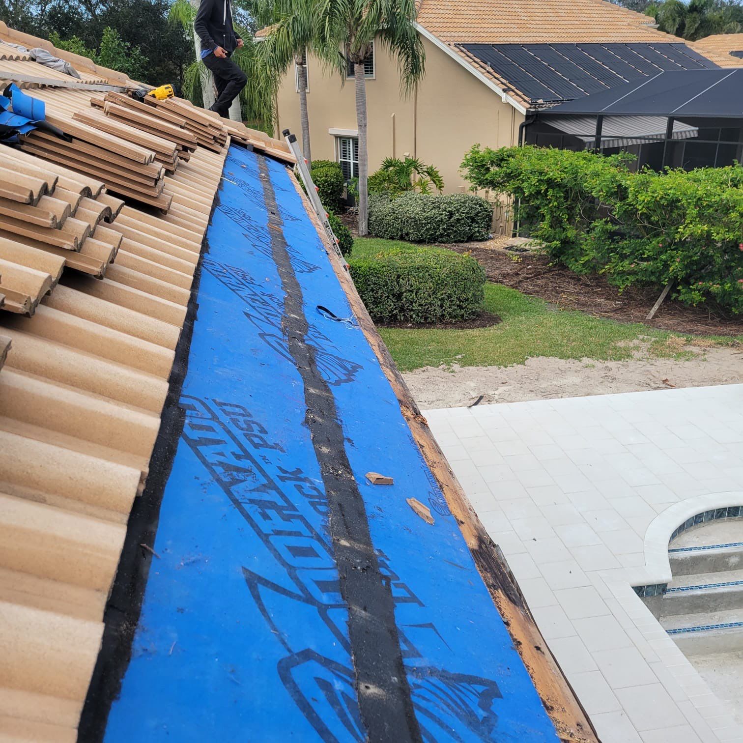 Residential Roofing Repair using Concrete Tile by Four Peaks Roofing