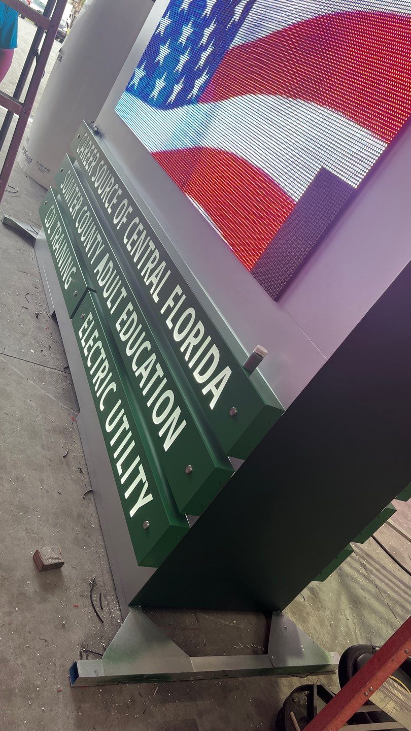 Monument Sign for Lake Sumter State College by SignCrafters