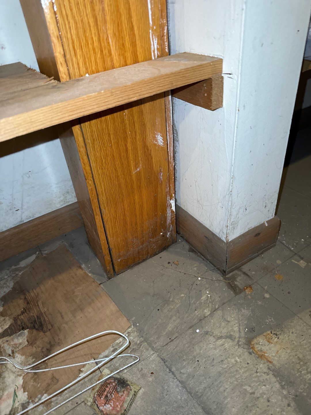 Water pipe break behind a wall by Chicagoland Water Medics