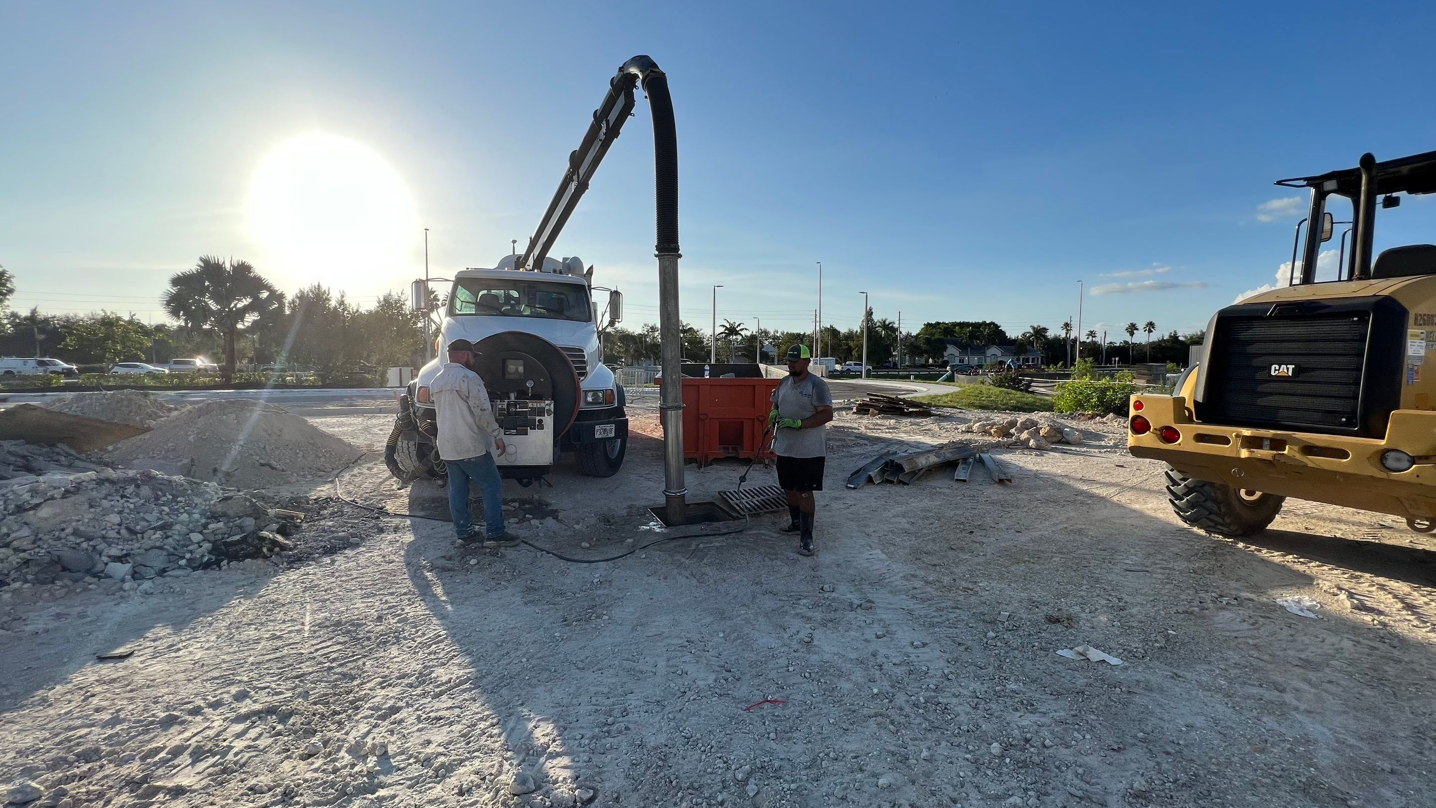 New Construction Storm Drain System Cleaning by APS Power & Water