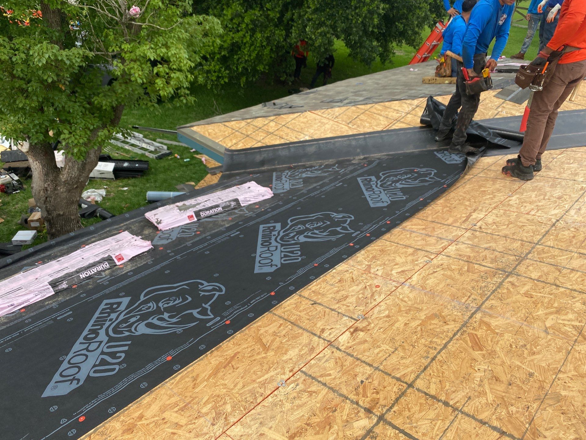 Residential Roofing Installation using Owen's Corning Duration (Lifetime) Shingles by Roof Repair Company