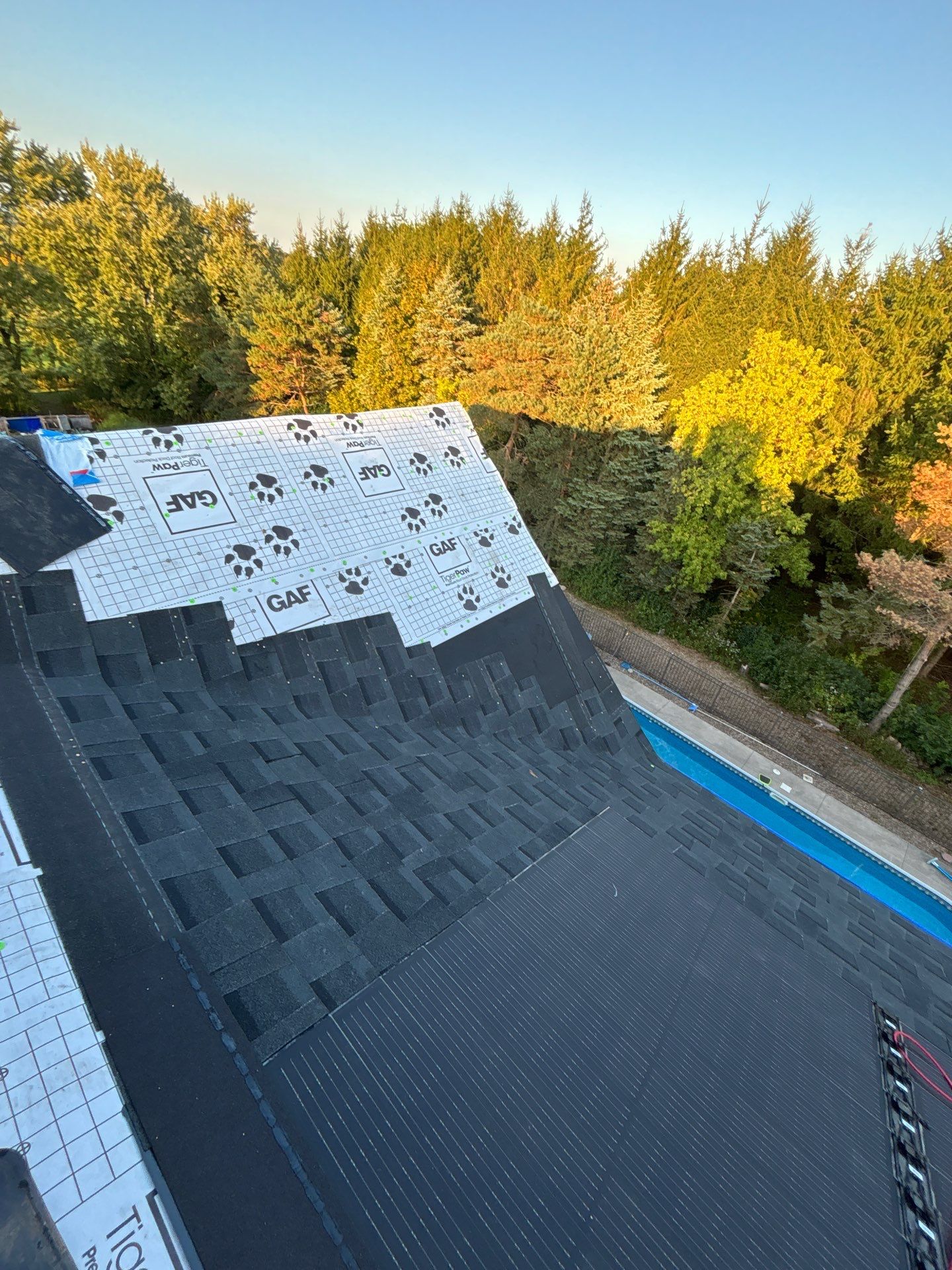 GAF Timberline Solar Roof Installation in Pittsford, NY by American Home Contractors